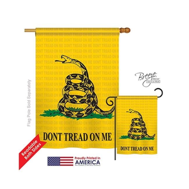 Historic Gadsden Patriotic Rectangular House Flag 28" x 40"