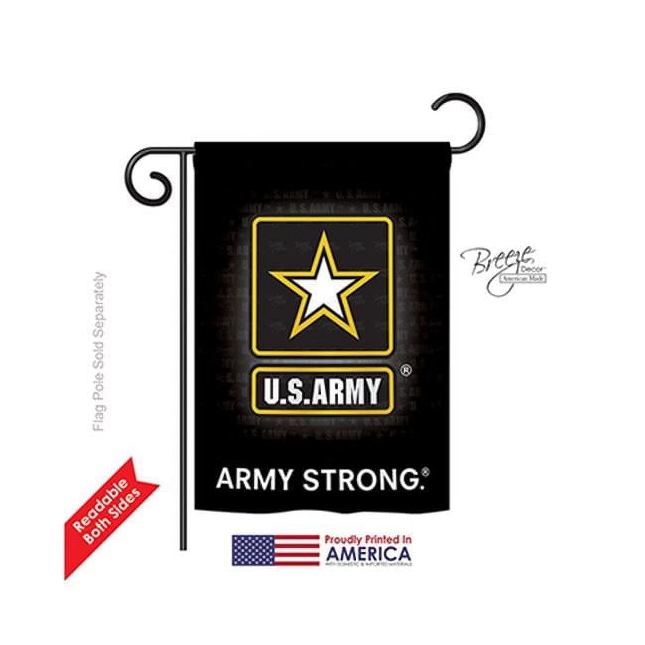 Black Polyester U.S. Army Garden Flag with Sleeve