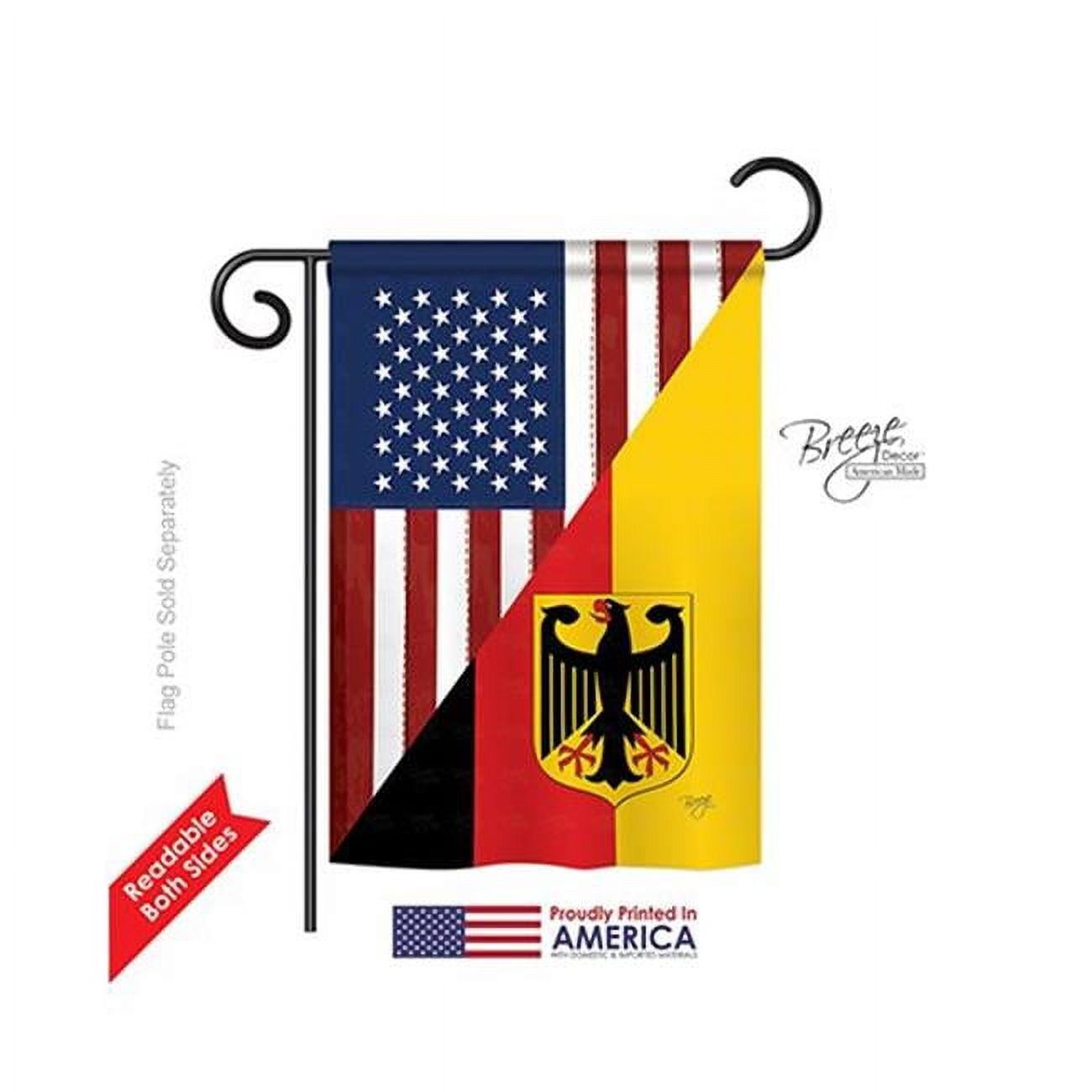 US German Friendship Double-Sided Patriotic Garden Flag