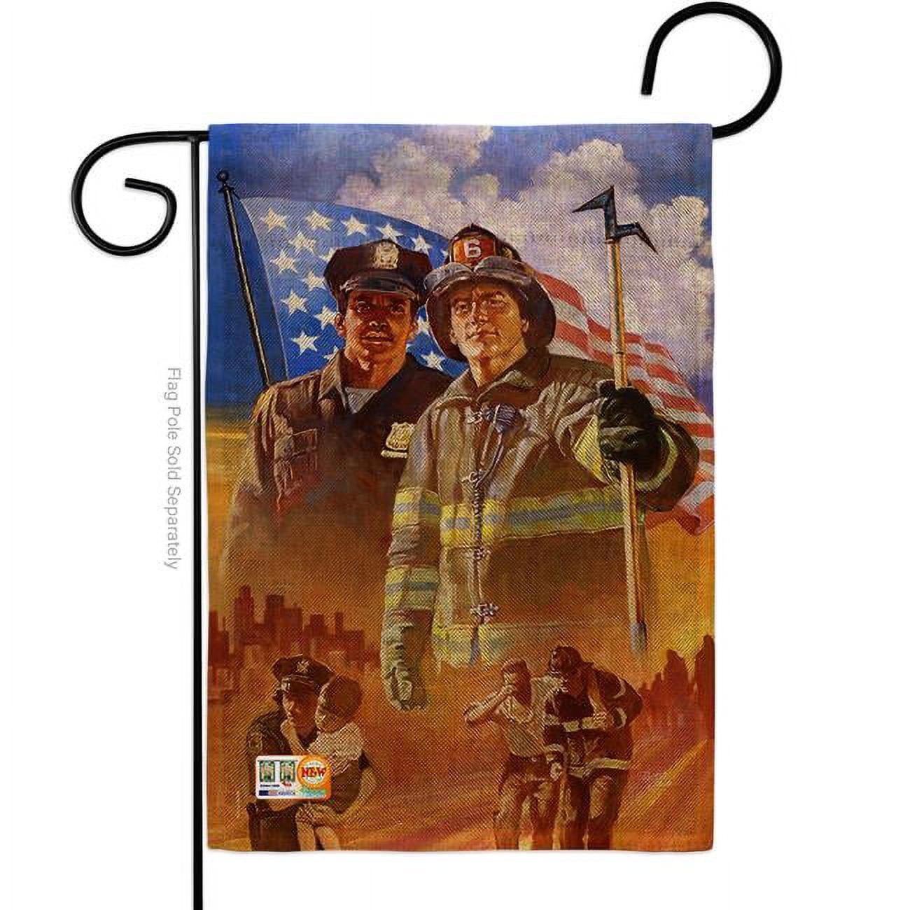 Patriotic Heroes Americana Double-Sided Garden Flag