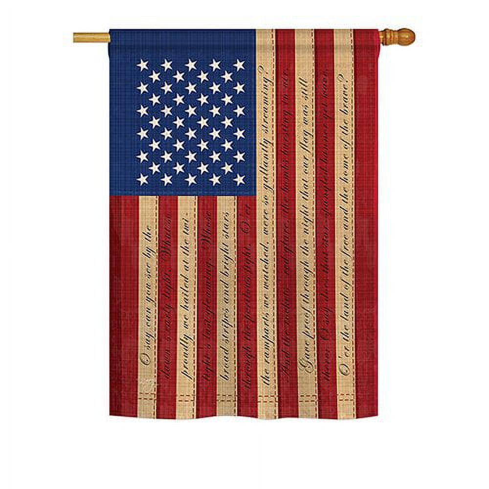 Patriotic Star Spangled Banner Polyester Garden Flag 13 x 18.5 Inch