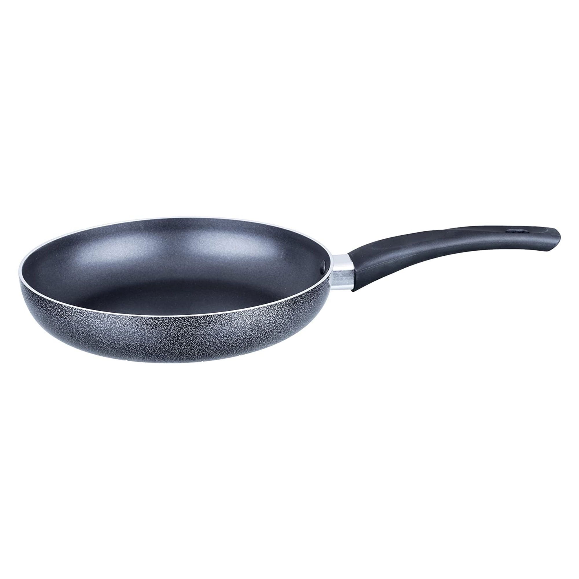 11-inch Gray Aluminum Non-Stick Frying Pan with Heat-Resistant Handle