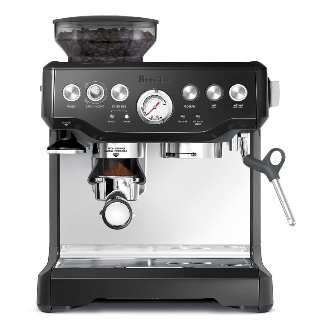 Black Sesame Stainless Steel Super Automatic Espresso Machine with Grinder