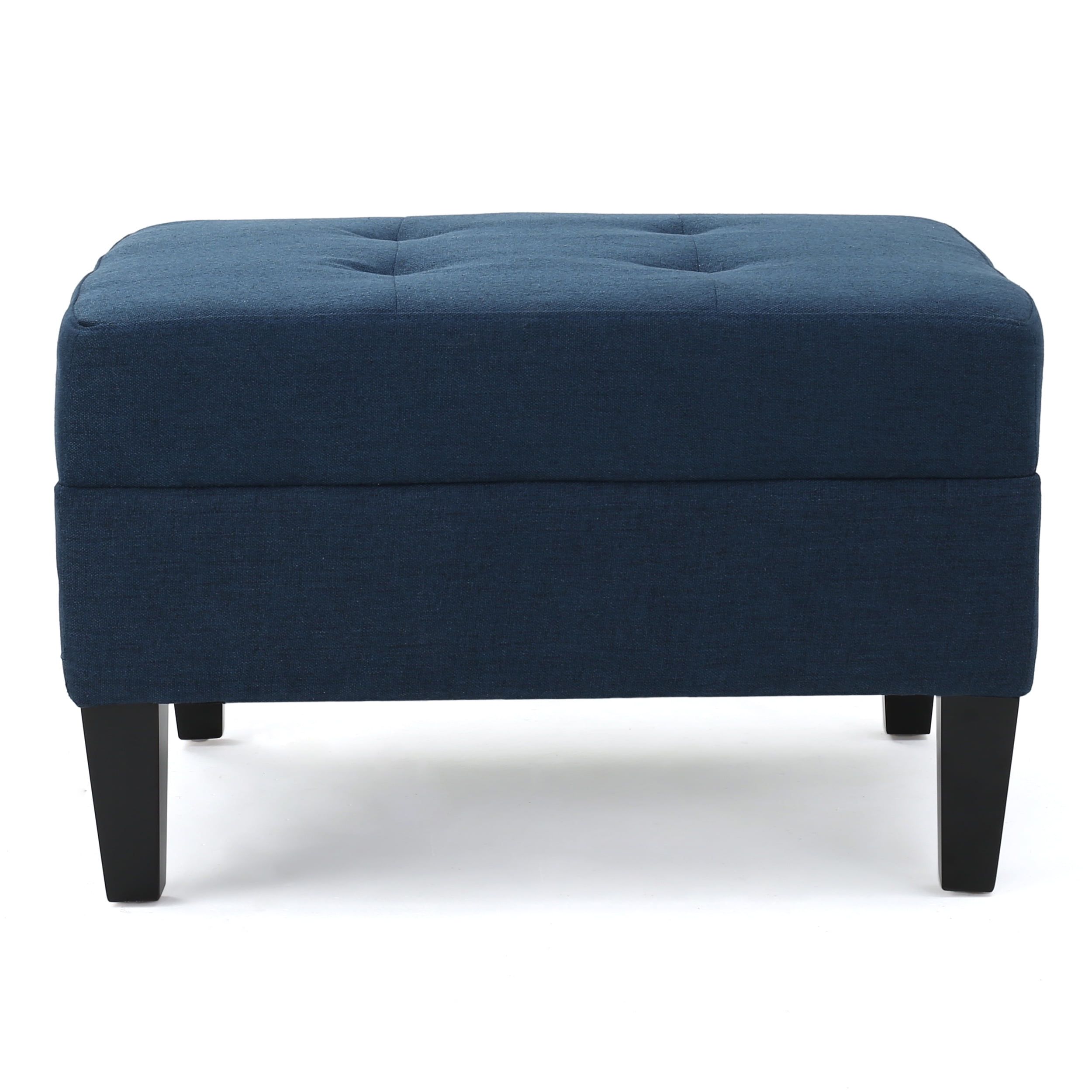 Bridger Classic Tufted Ottoman in Mid-Century Blue