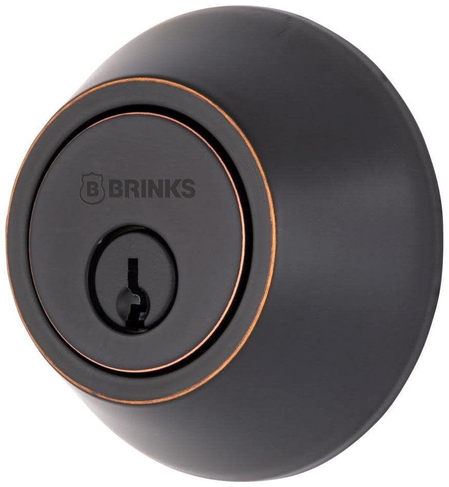 Matte Black Tuscan Bronze Single Cylinder Deadbolt Door Lock