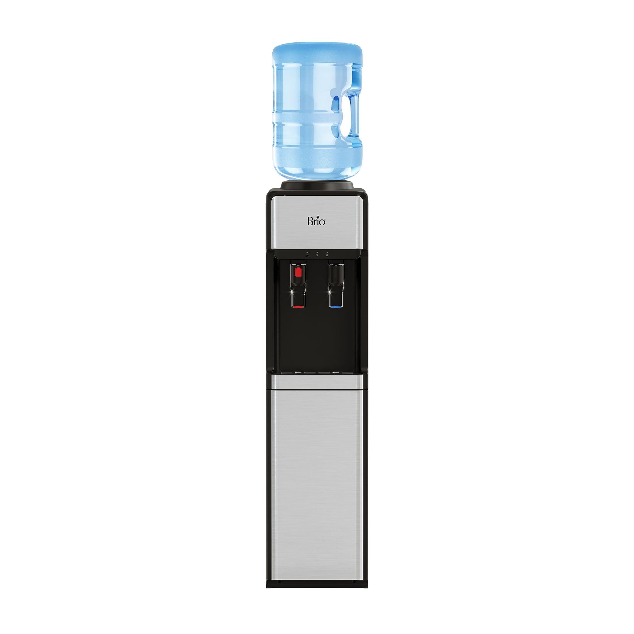 Brio Slimline Black and Stainless Steel Top-Load Water Dispenser