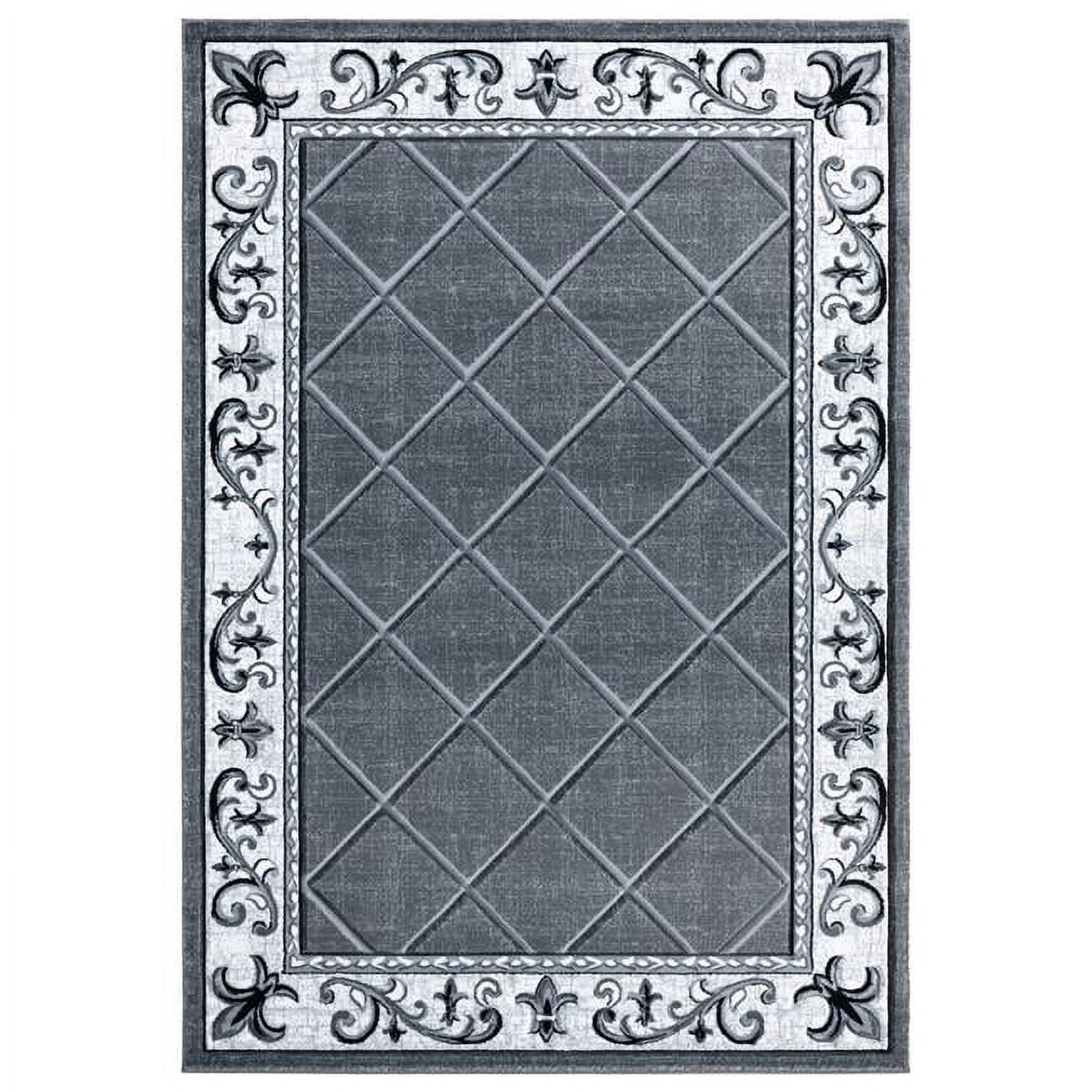 Bristol Altamont Gray Trellis 8' x 11' Synthetic Area Rug