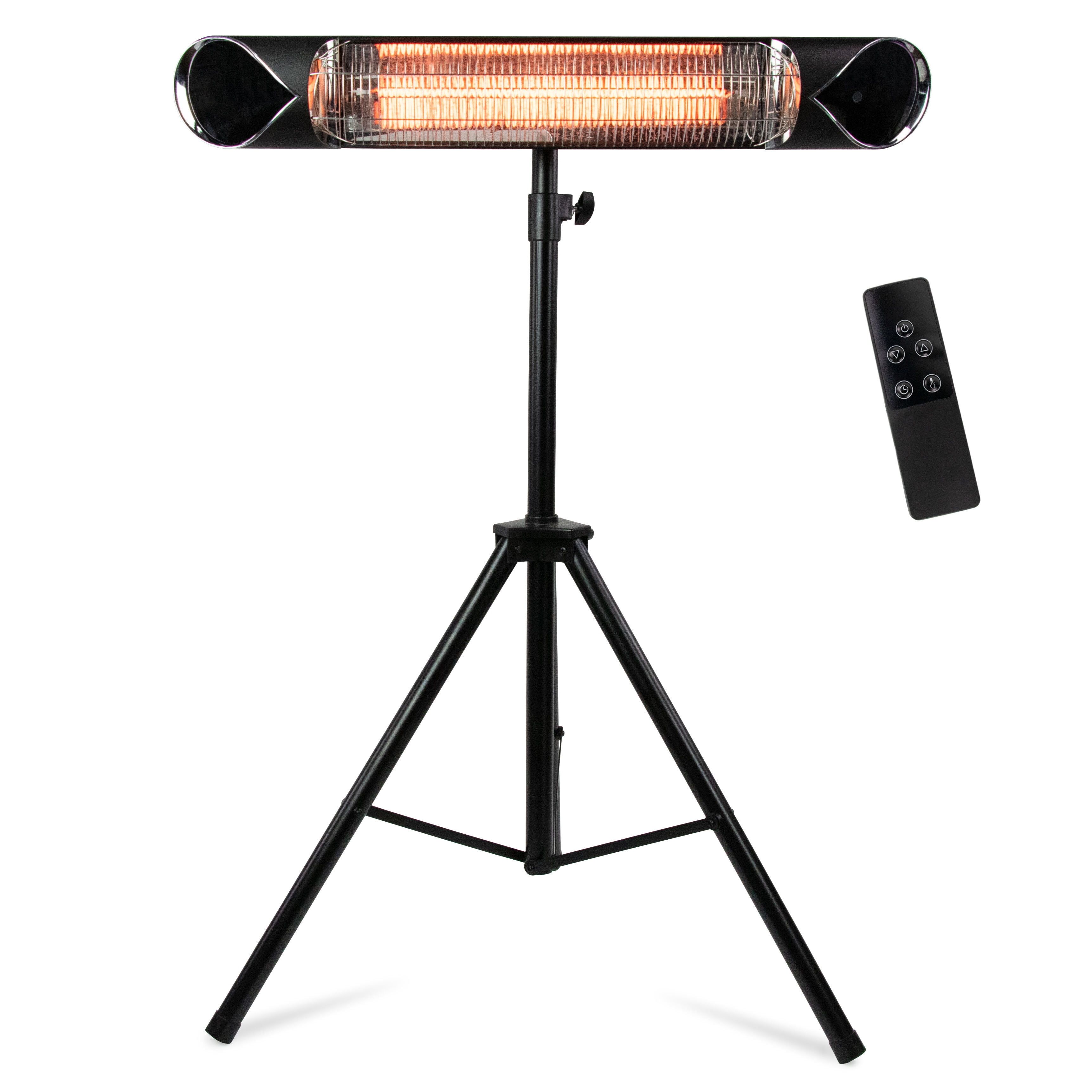 Briza Black Electric Infrared Patio Heater with Remote Control