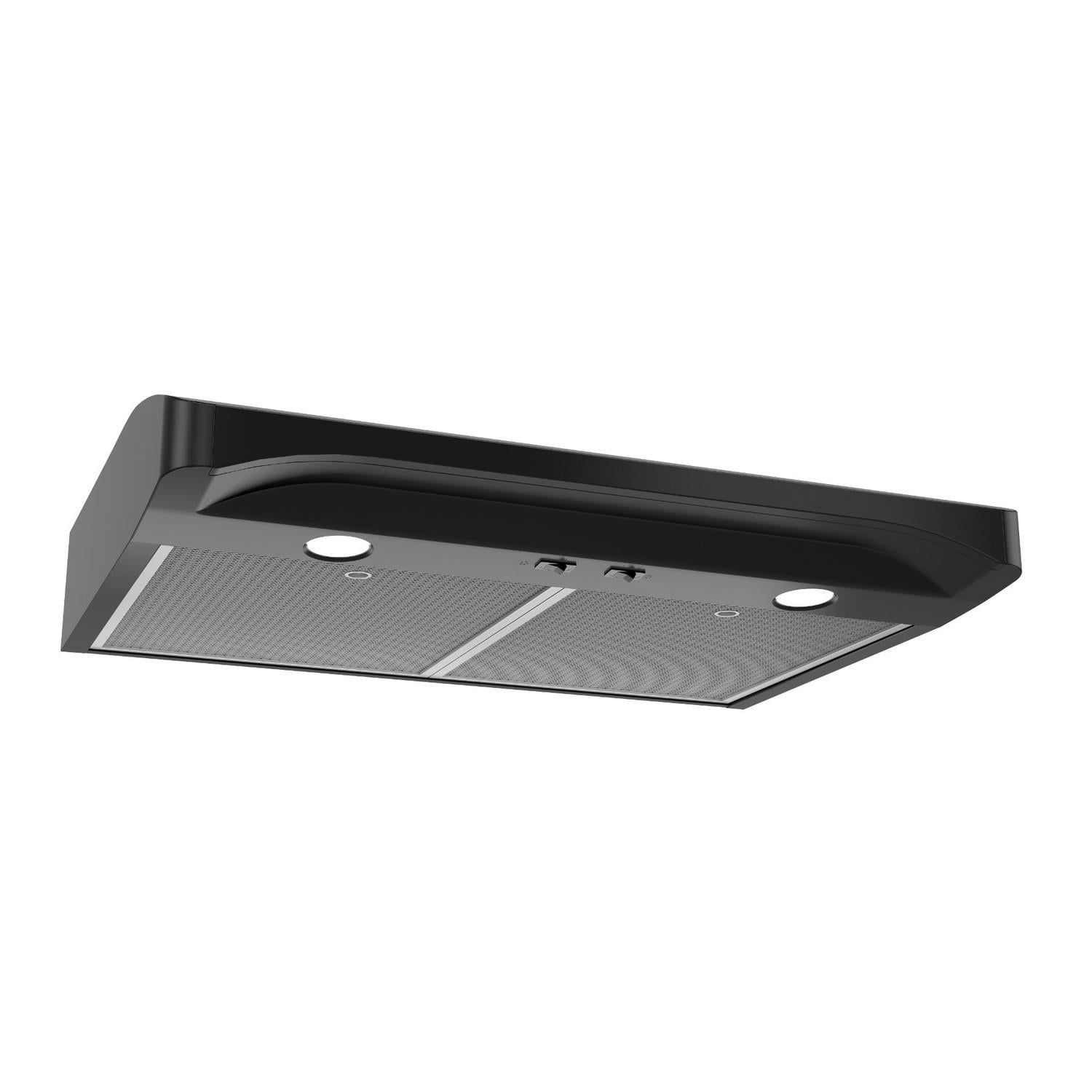 Broan 30-Inch Black Convertible Under-Cabinet Range Hood