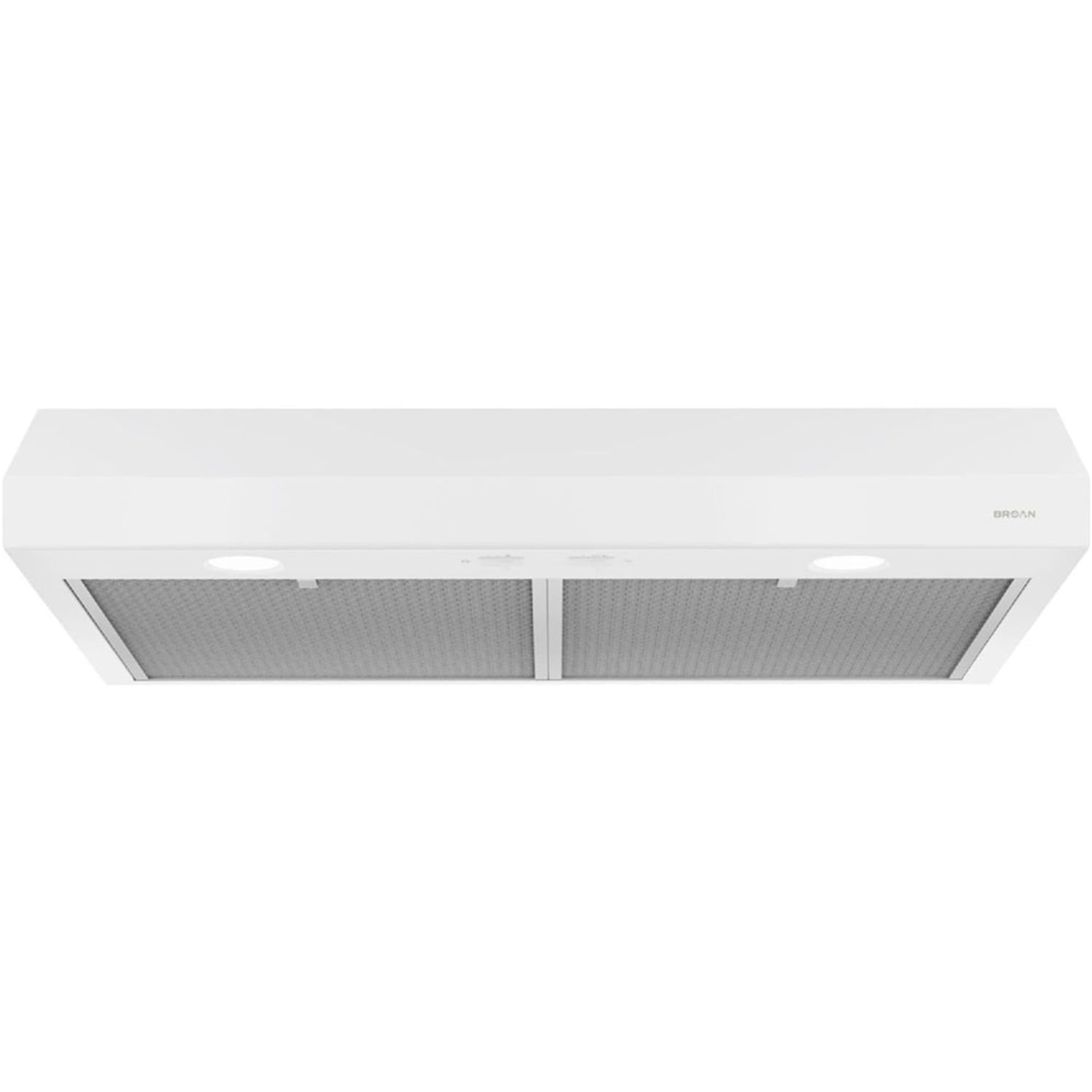 White Stainless Steel 36-Inch Convertible Under-Cabinet Range Hood