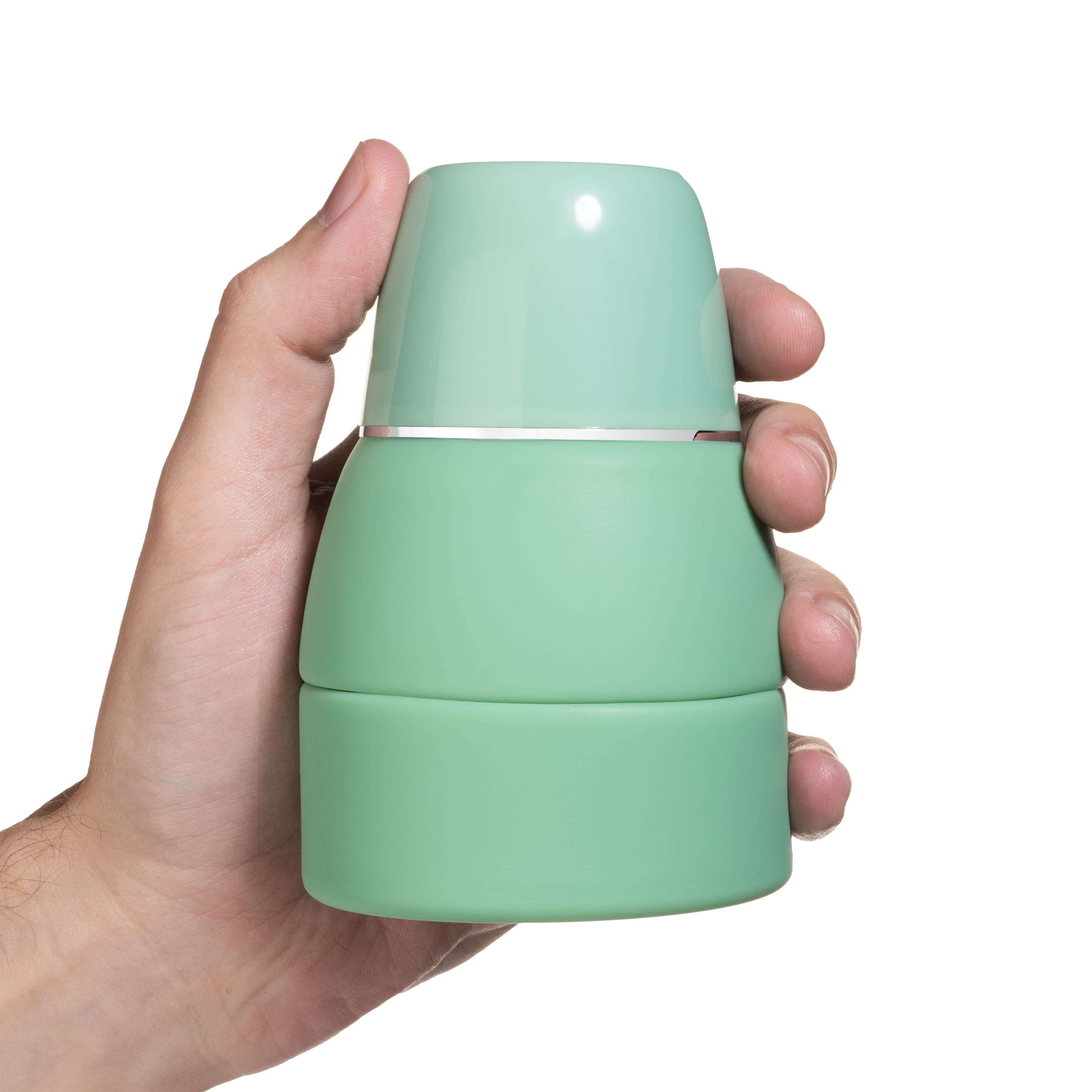 Compact Green Silicone Collapsible Travel Bidet with Retractable Nozzle