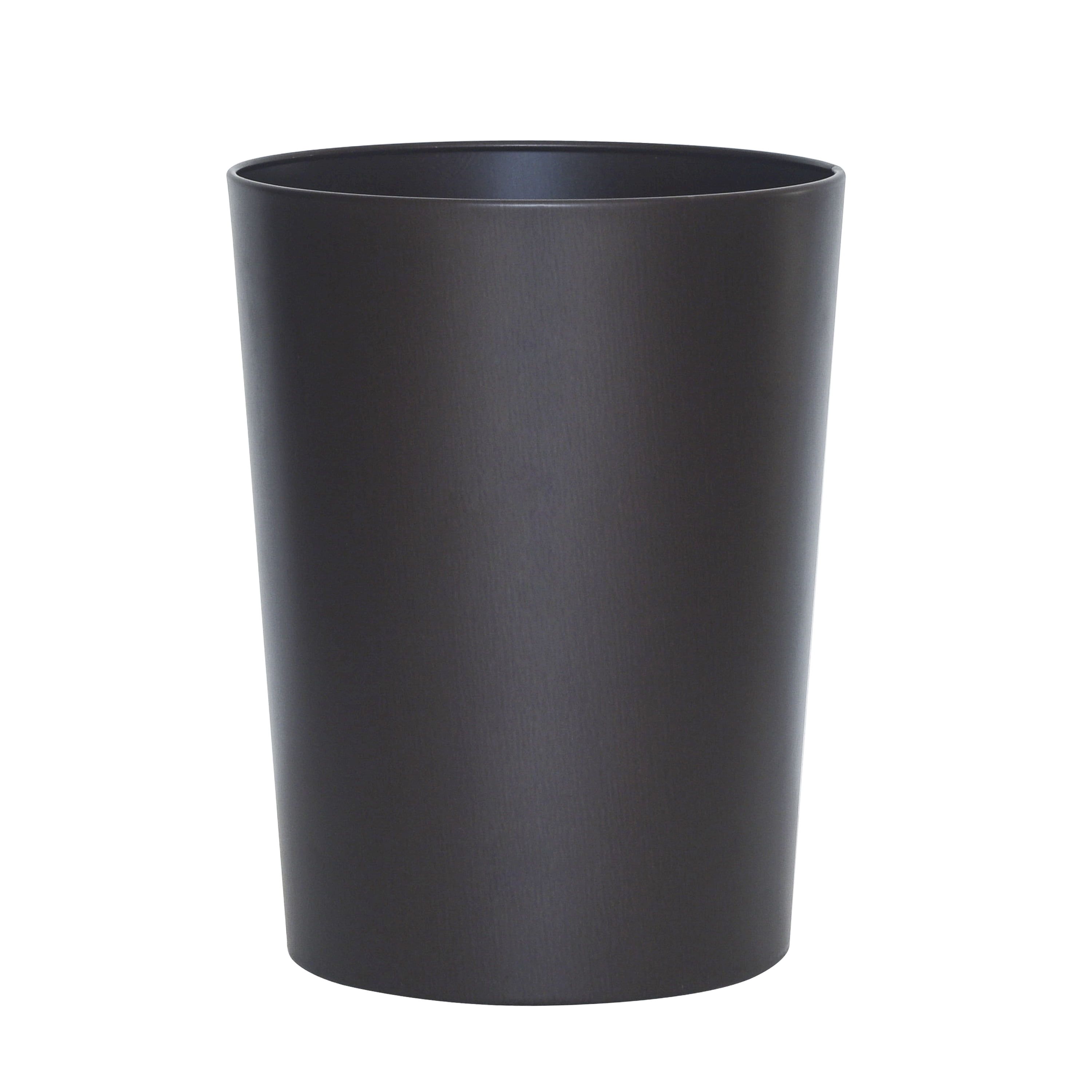 Oil-Rubbed Bronze Metal Bathroom Wastebasket, 2.2 Gallon