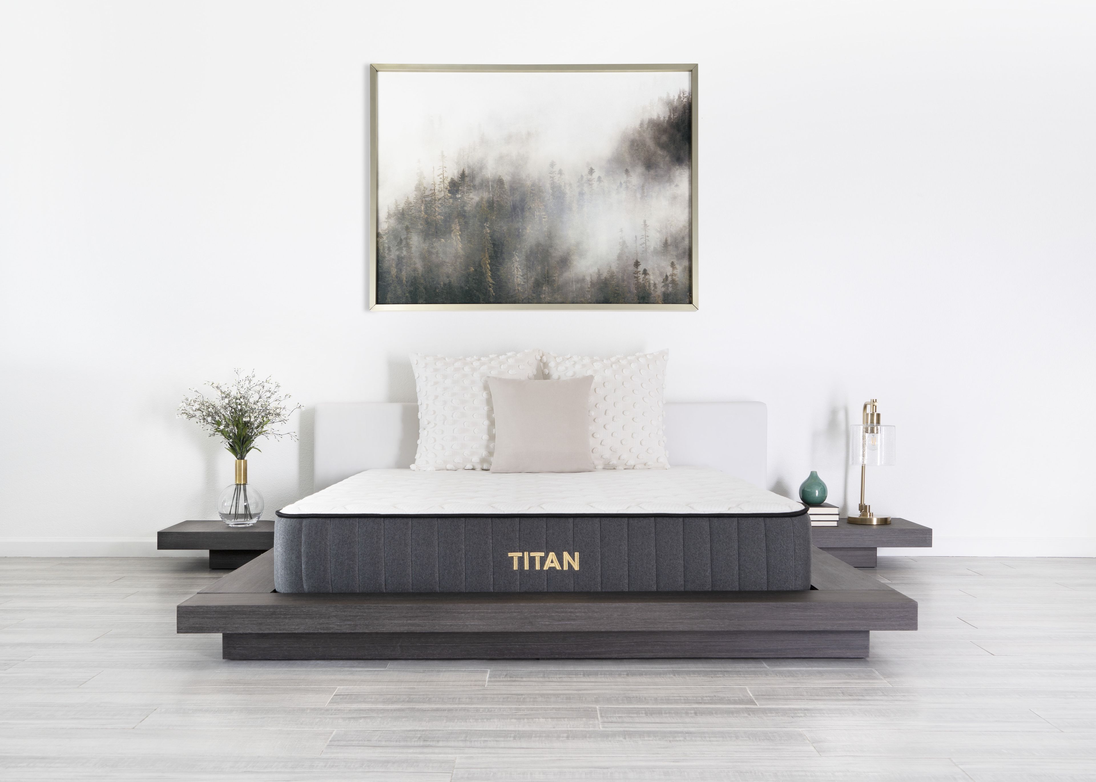 Full Size Gray Gel Memory Foam Innerspring Mattress