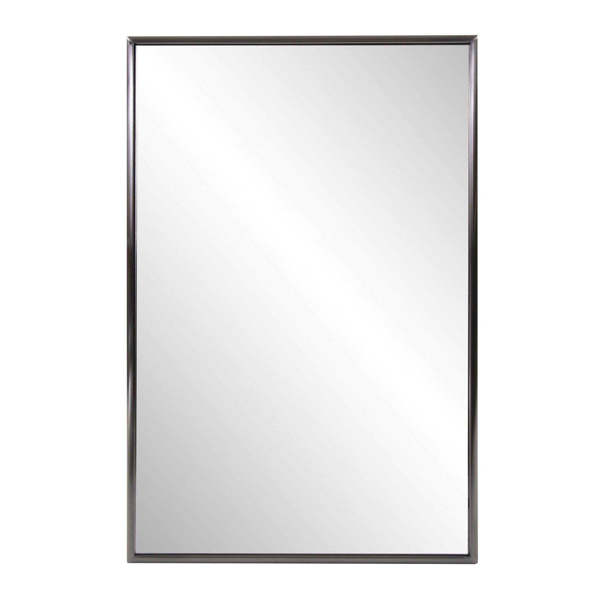 Gold Rectangular Wood Wall Mirror - 36" x 24"