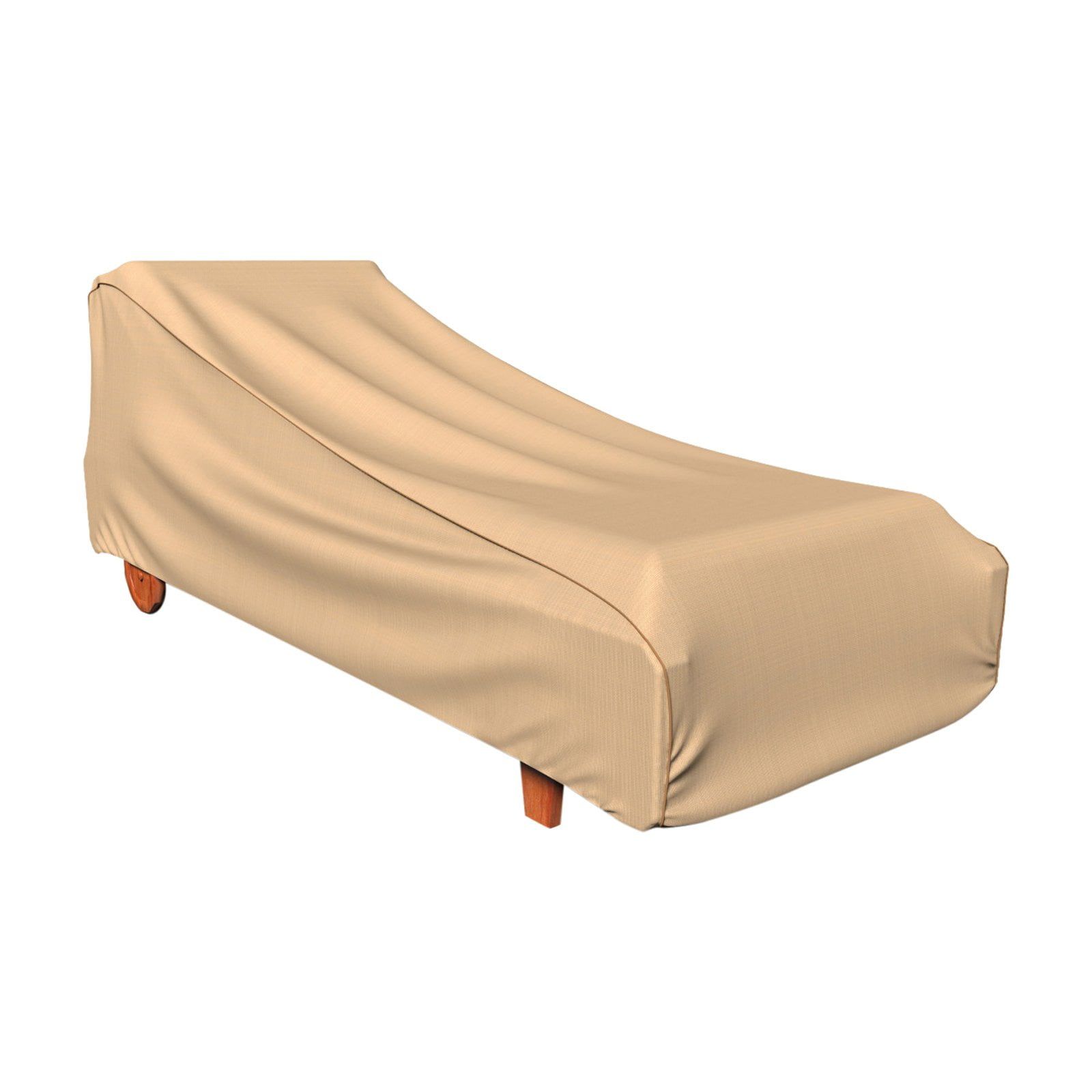 Medium Tan Waterproof Polyester Chaise Lounge Cover