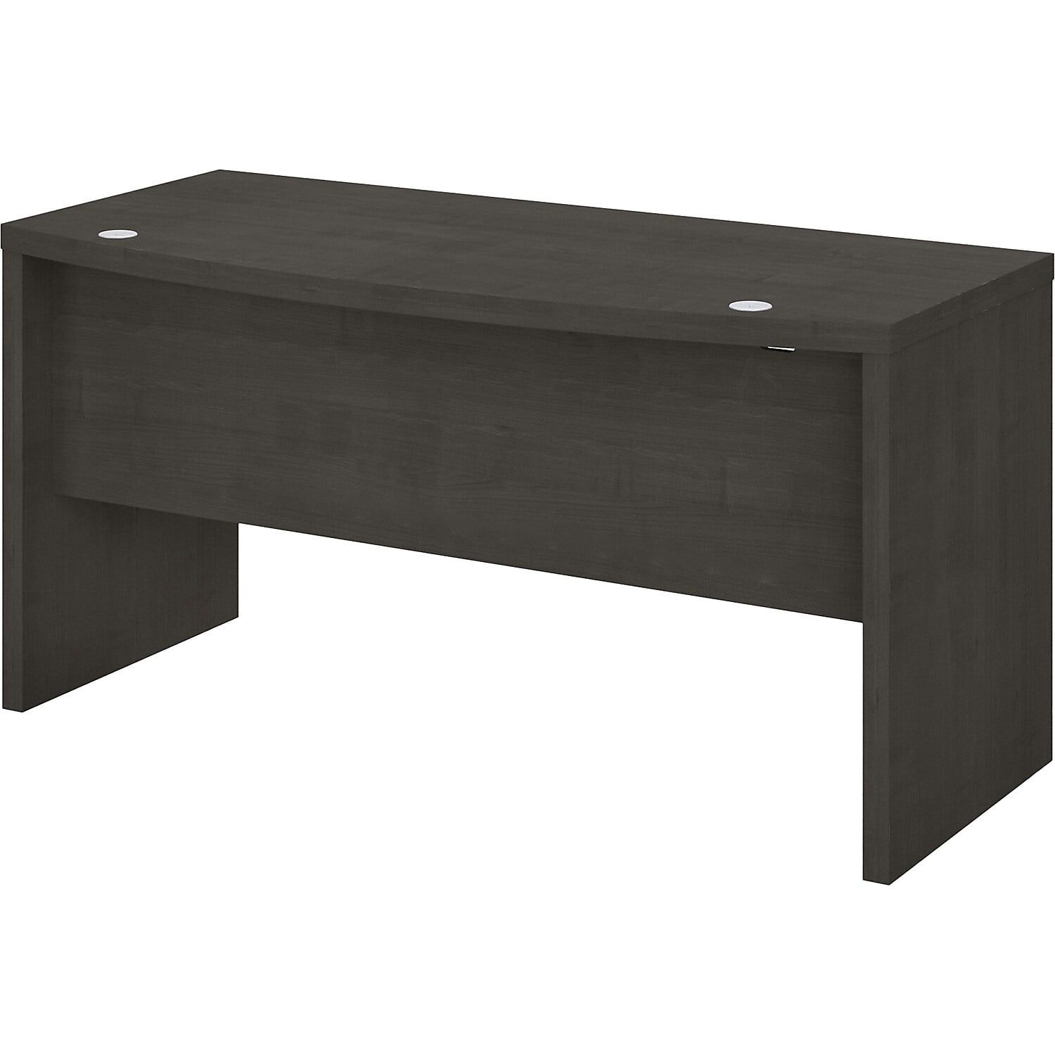 Charcoal Maple 60" Wood Desk with Filing Cabinet