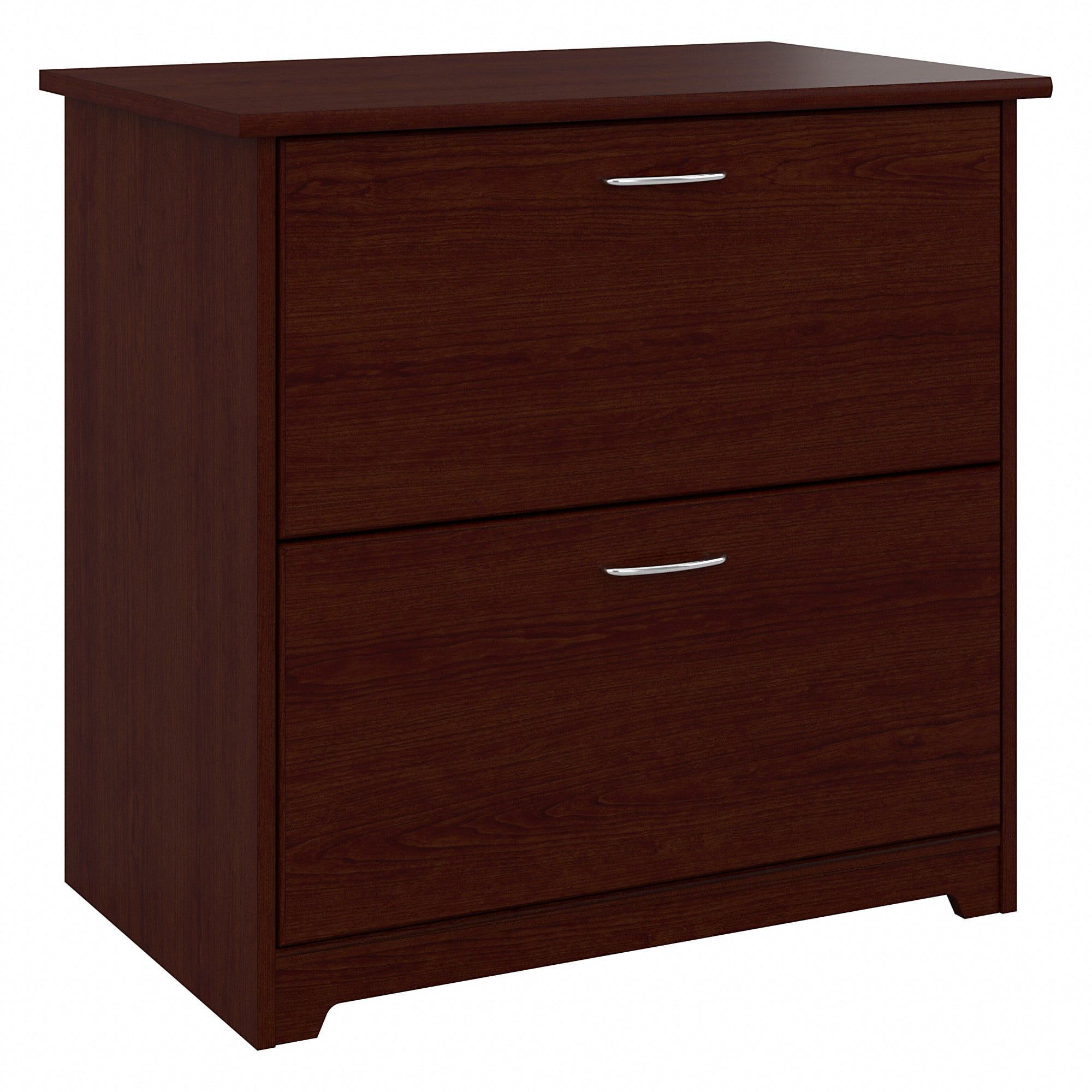 Harvest Cherry 2-Drawer Lockable Lateral File Cabinet