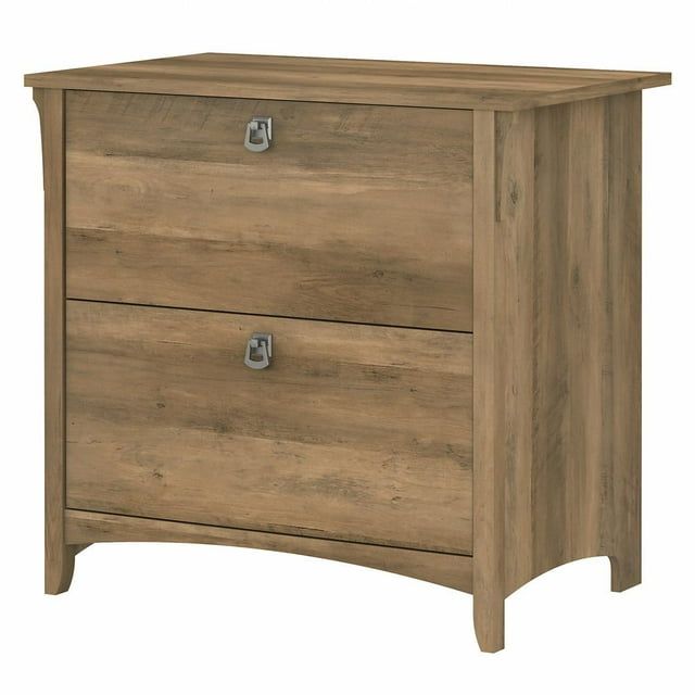 Reclaimed Pine 2 Drawer Lateral File Cabinet with Tapered Legs