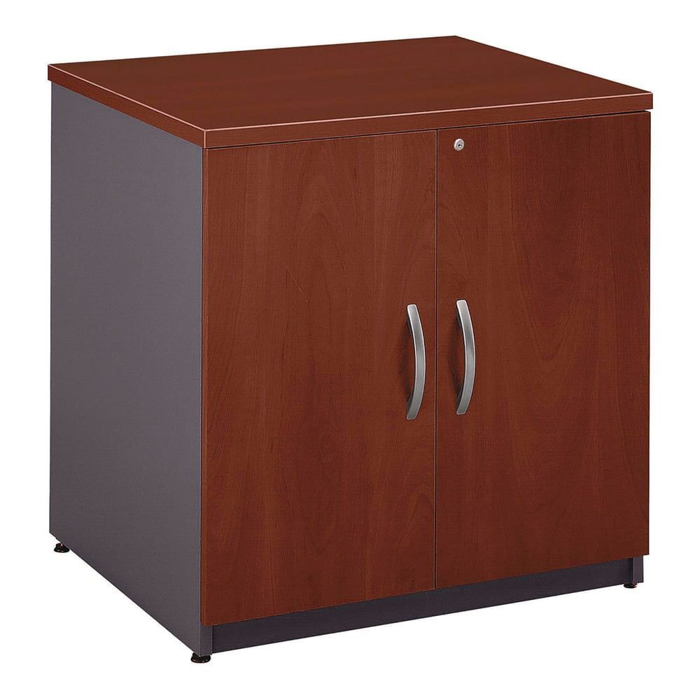 Gray Adjustable Shelving Lockable Office Storage Cabinet