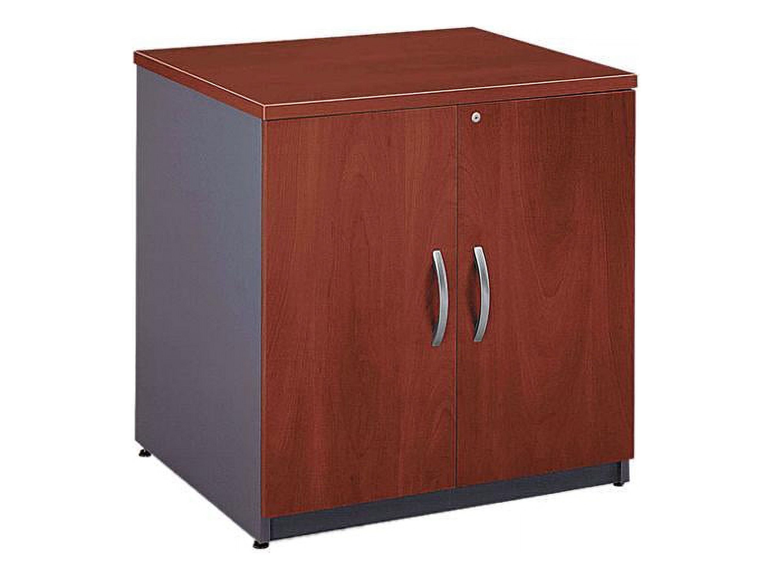 Gray Adjustable Shelving Lockable Office Storage Cabinet