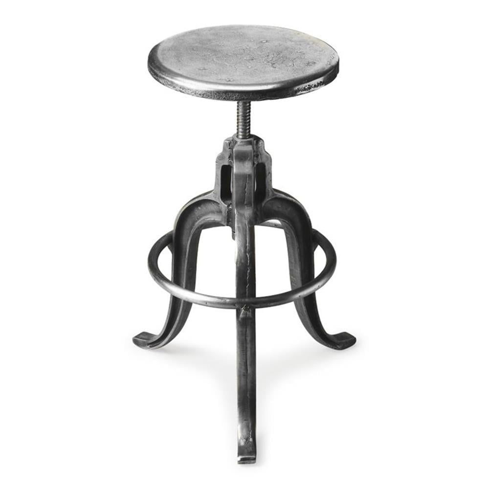 Parnell Adjustable Swivel Iron 22" Industrial Bar Stool