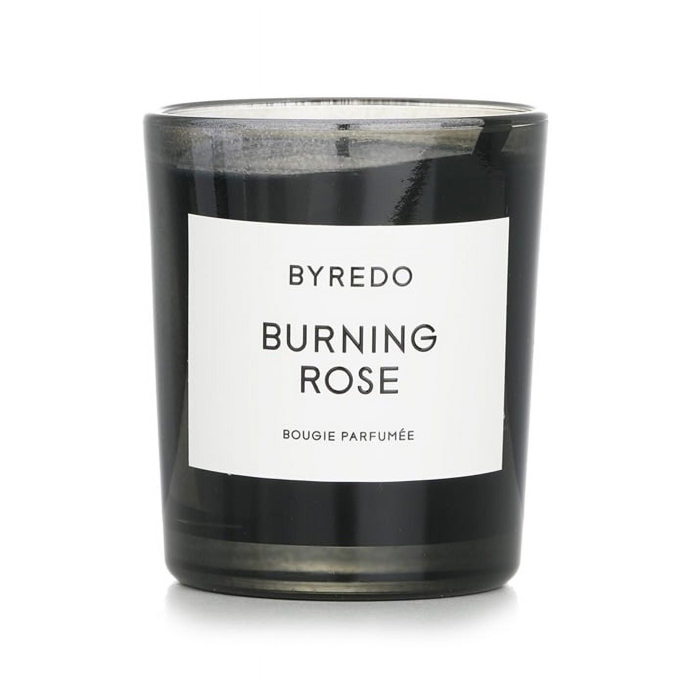 Elegant Black Floral Scented Pillar Candle, 2.4 oz