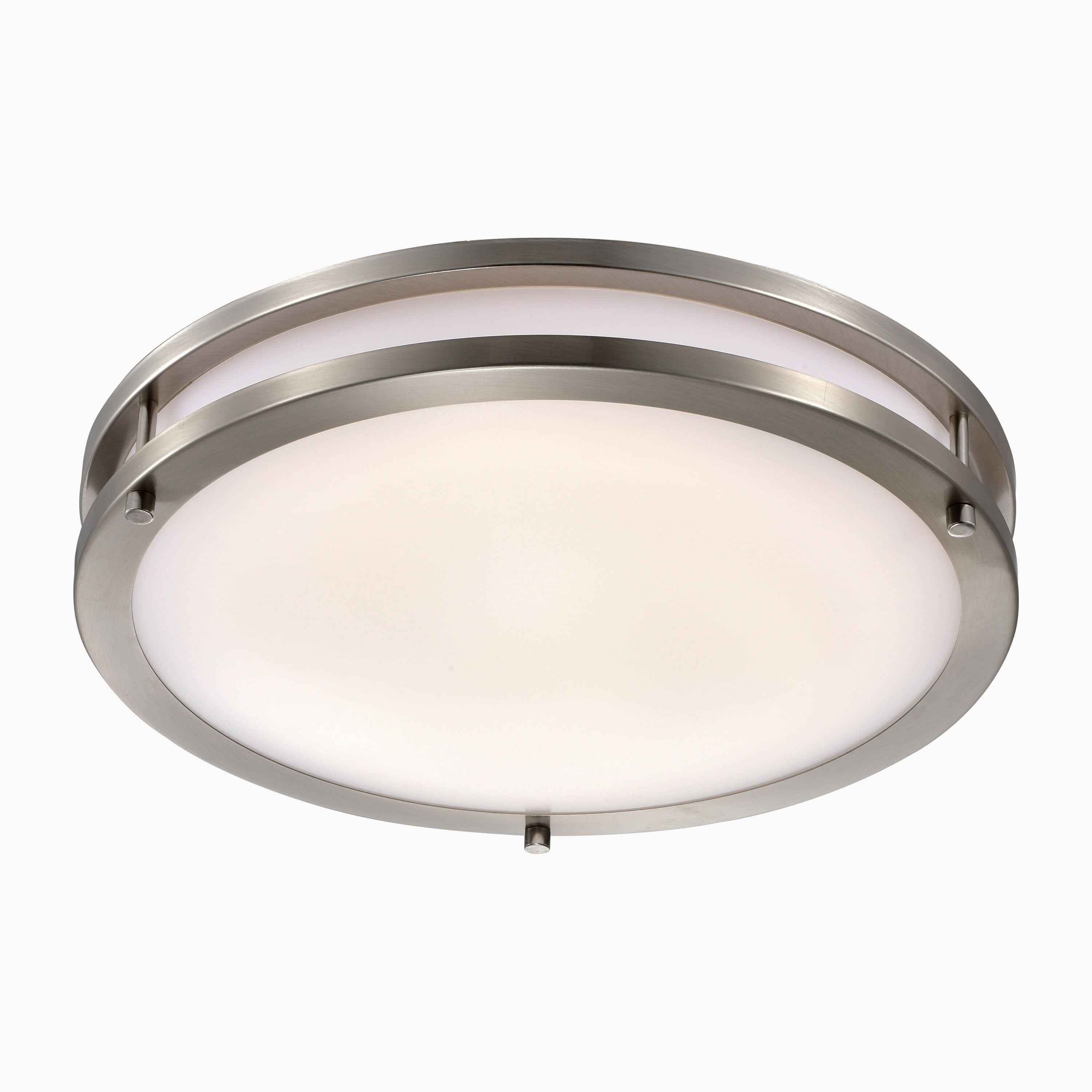 Elegant Brushed Nickel 15.75" LED Flush Mount with Adjustable Color Temperature