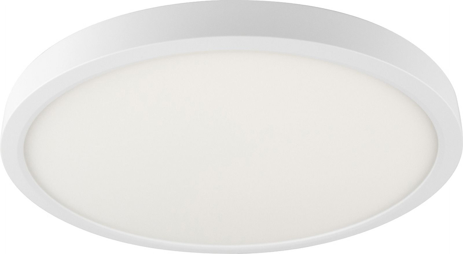 White Circular Integrated LED Flush Mount Ceiling Light