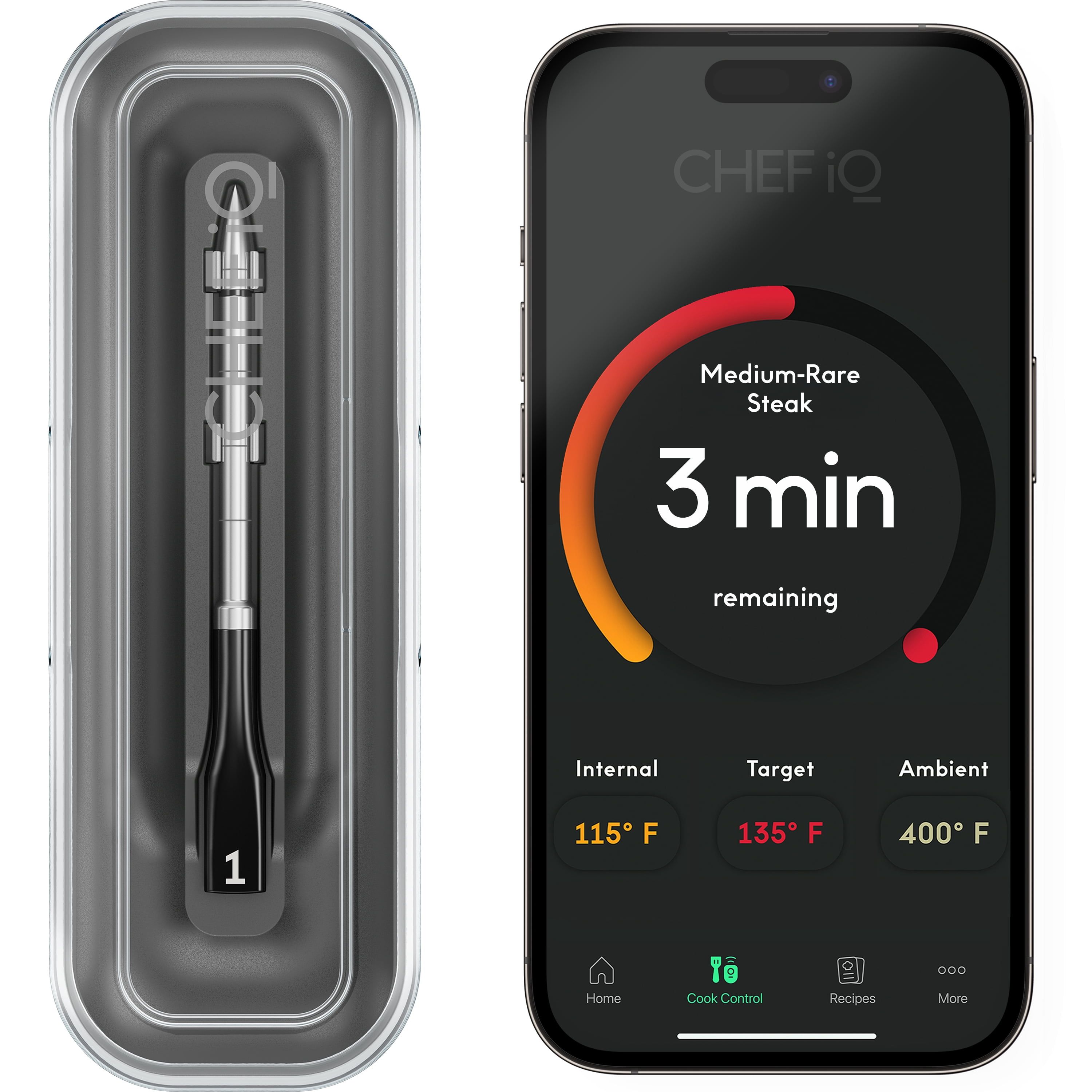 Chef iQ Smart Wireless Digital Meat Thermometer with Hub