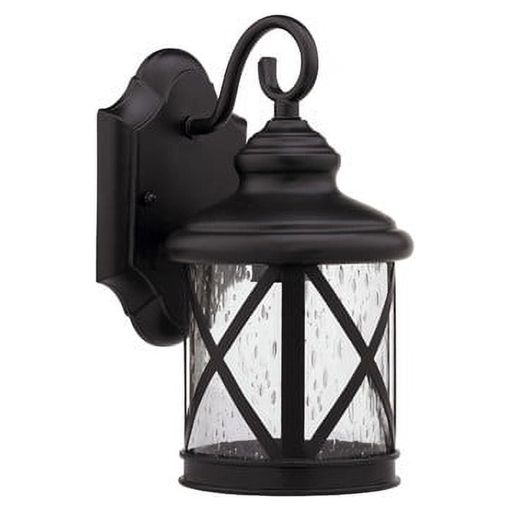 Milania Adora Bronze Outdoor Wall Sconce with Clear Glass