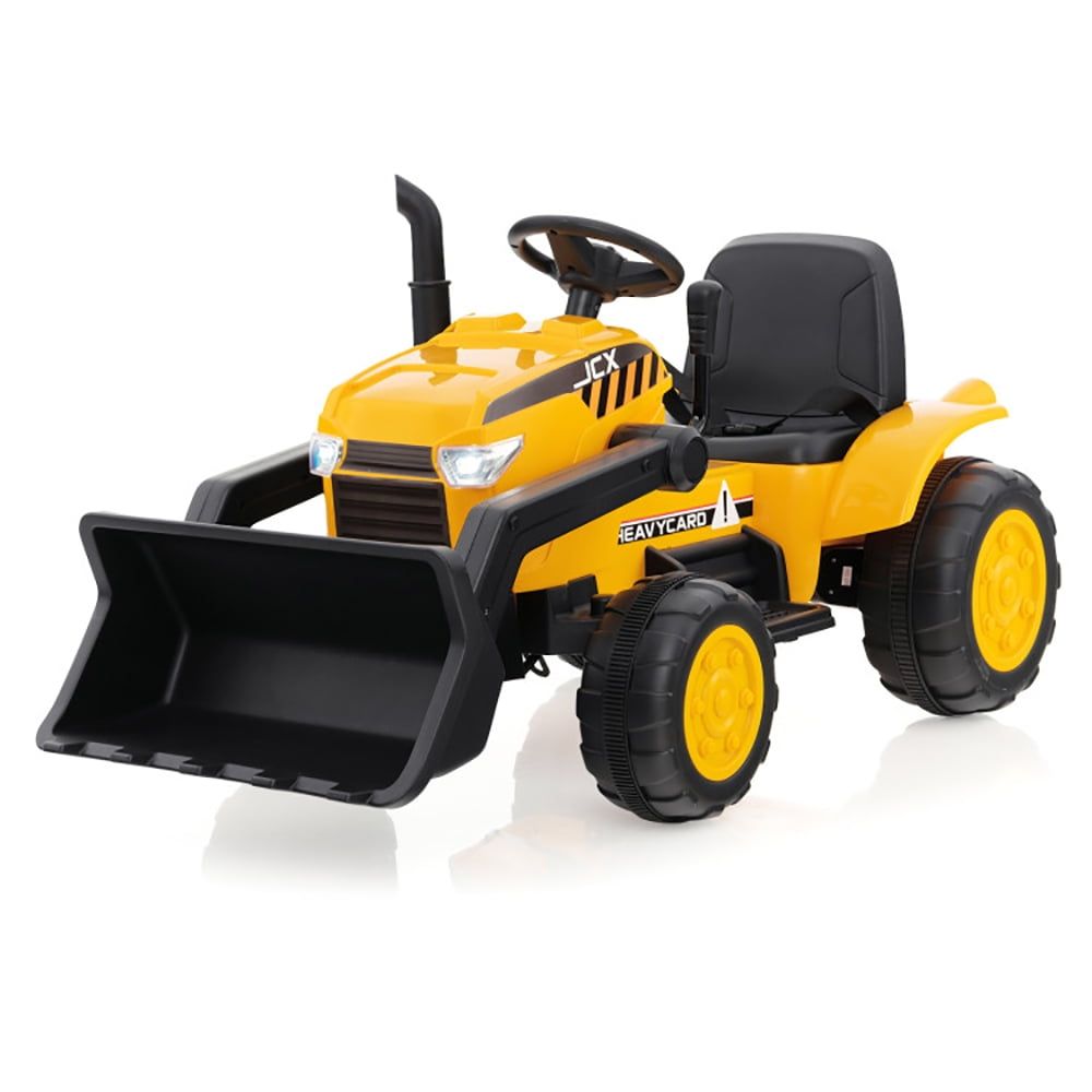 12V Yellow Kids Ride-On Excavator with Adjustable Bucket