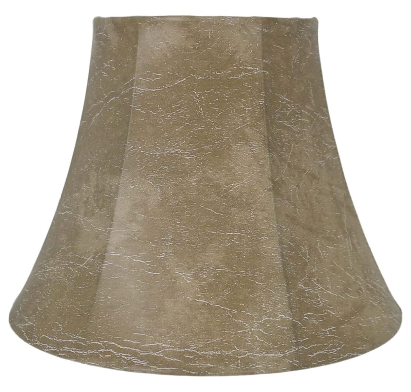 Softback Bell Faux Leather Lamp Shade with Nickel Spider Fitter