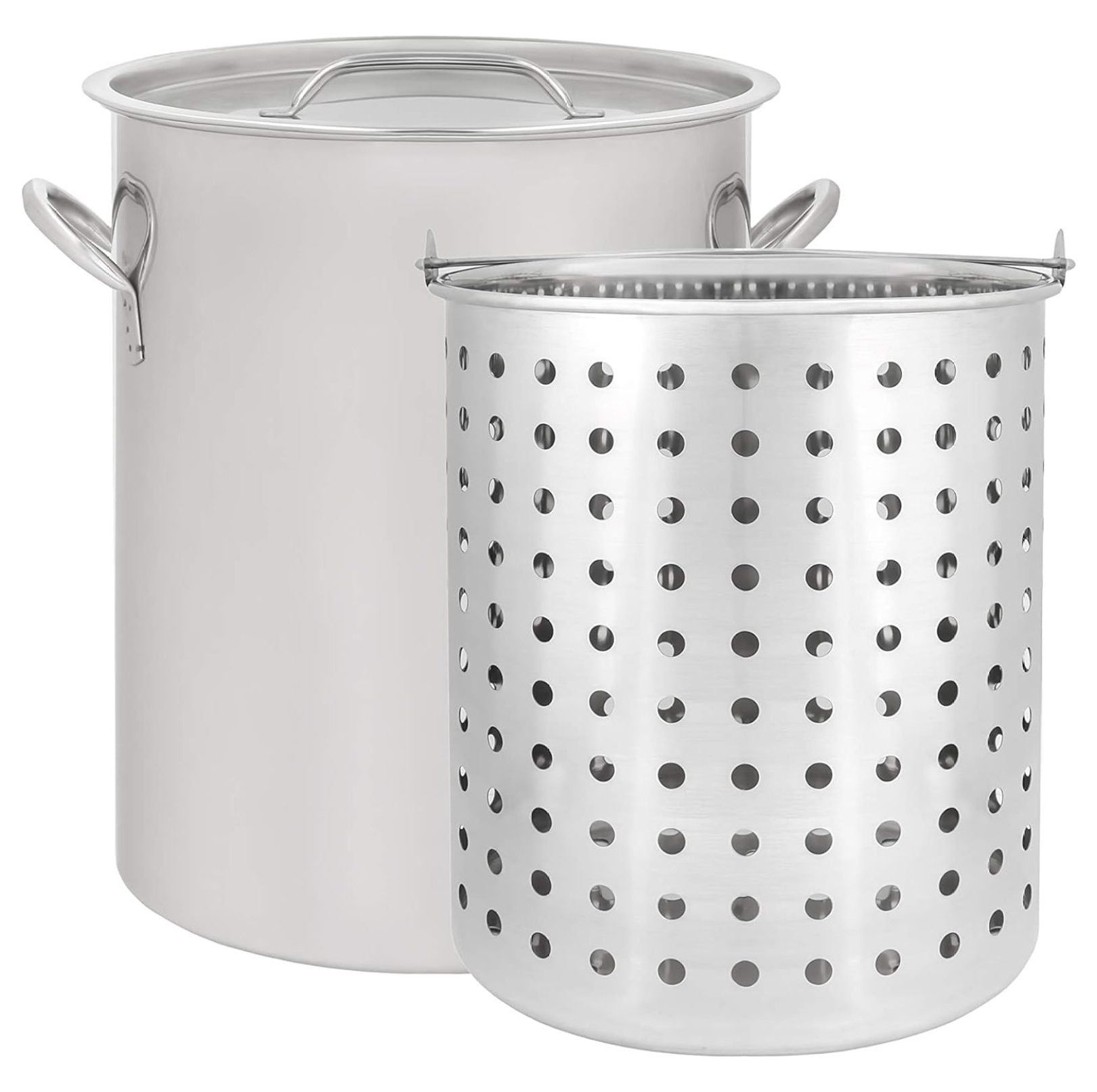 Concord 42 Quart Stainless Steel Stock Pot with Basket