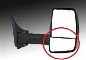 Velvac Rectangular Convex Right-Hand Door Mount Auto Mirror Glass