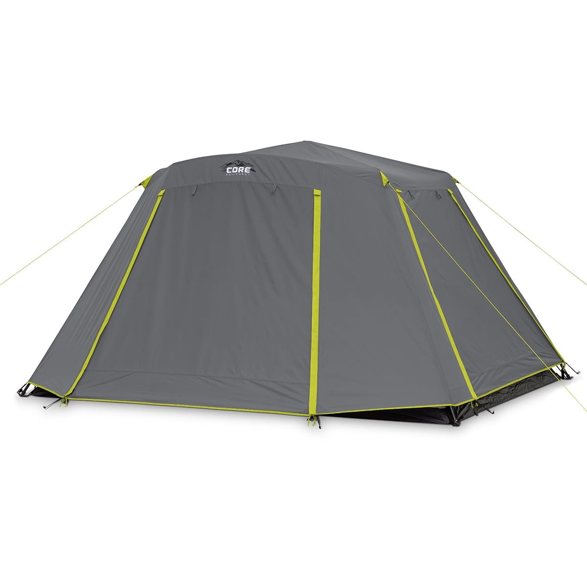 Gray 6-Person Three-Season Instant Cabin Tent with Vestibule