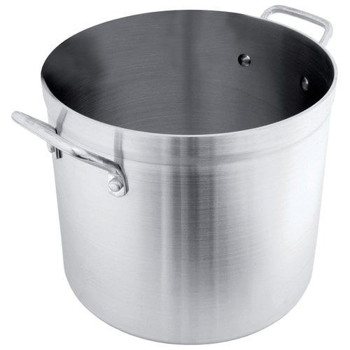 30-Quart Silver Aluminum Commercial Stock Pot