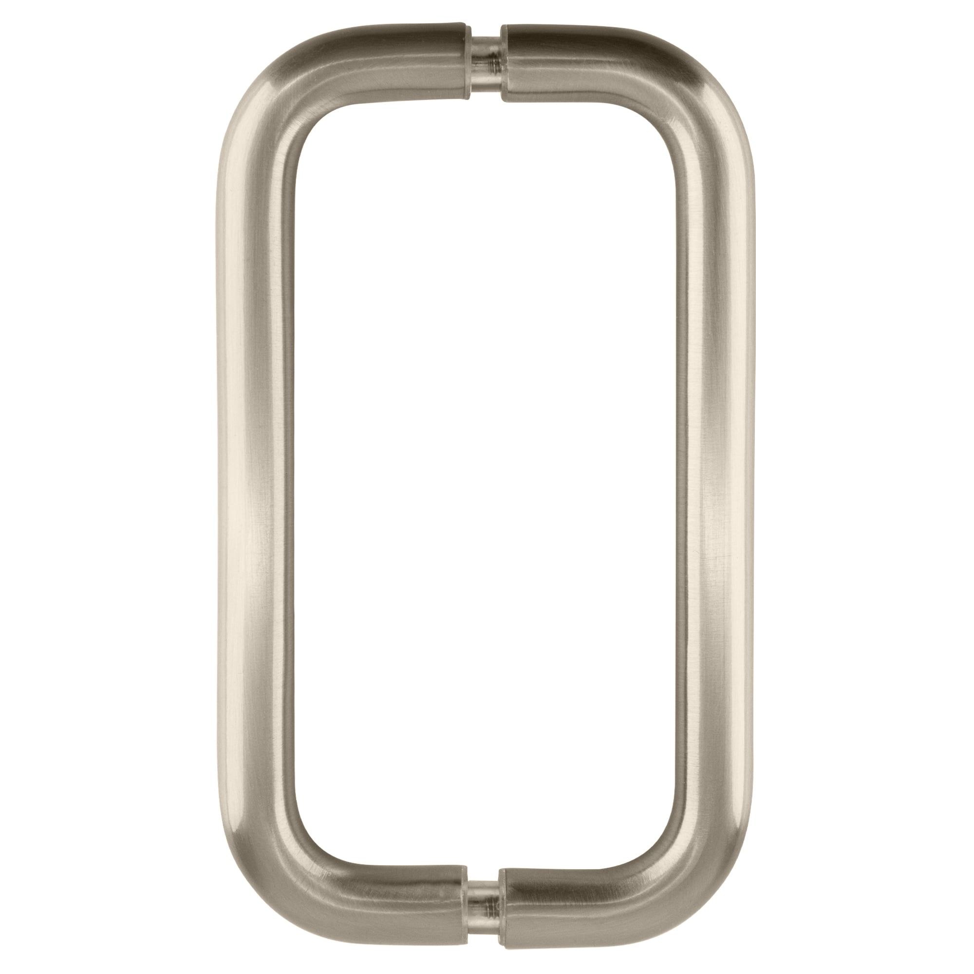 Brushed Nickel 8" Back-to-Back Solid Brass Pull Handles