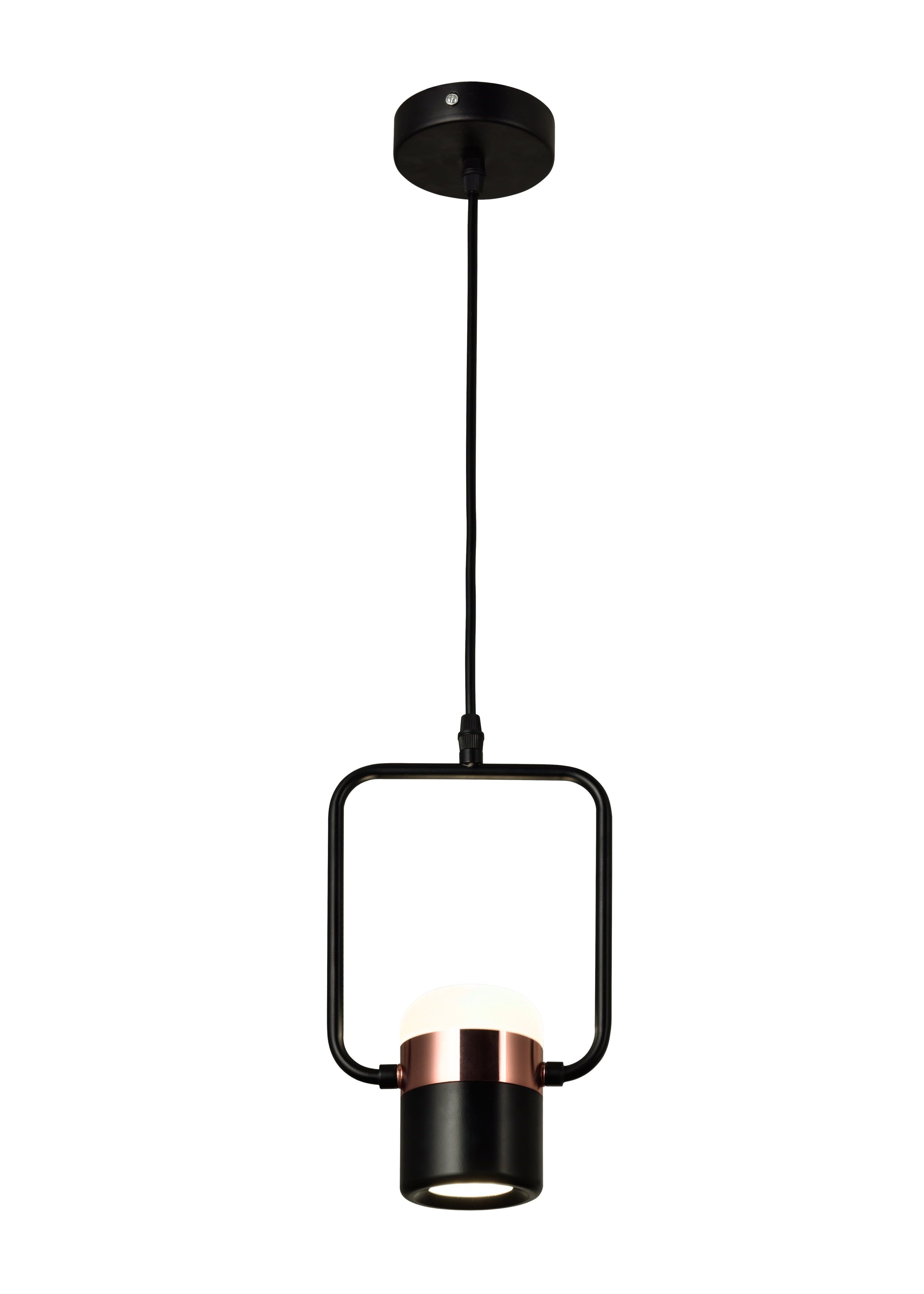 Black Glass LED Mini Pendant Light