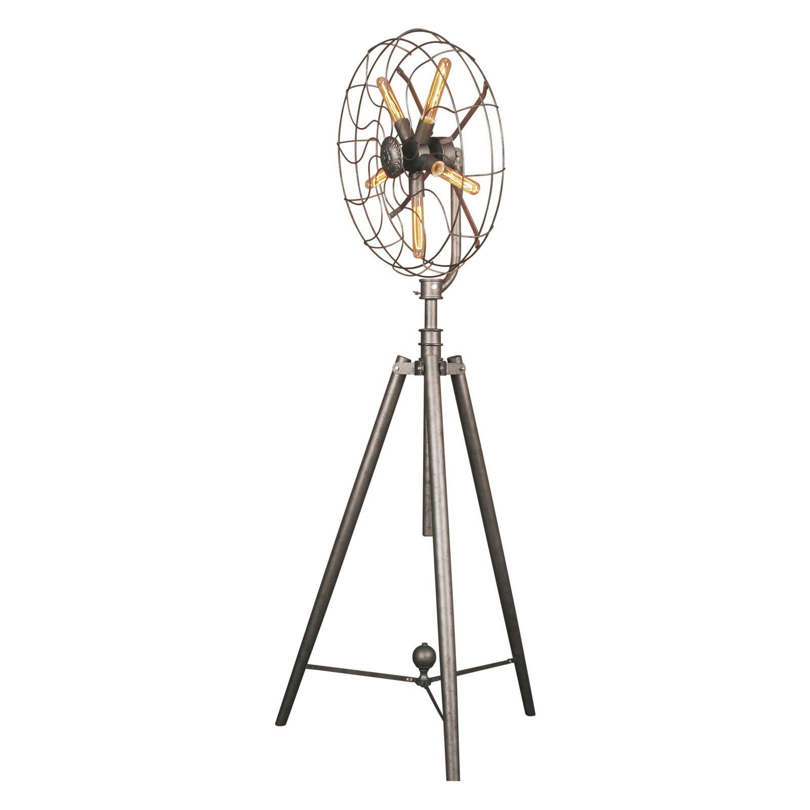 Pamela Rust Multi-head Tripod Floor Lamp