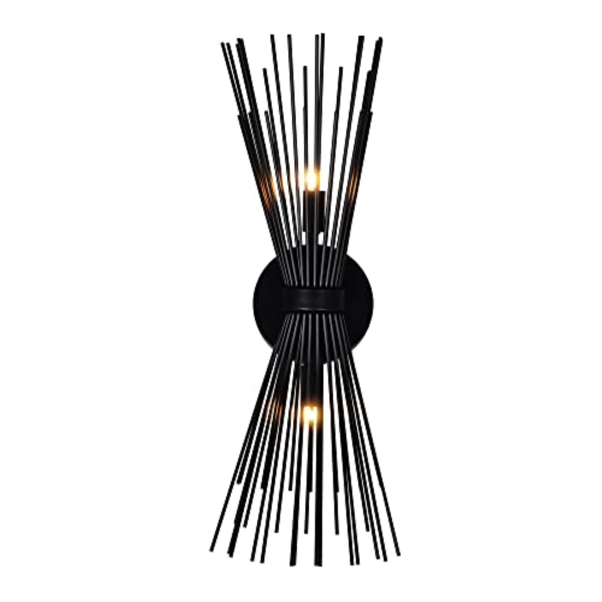 Savannah 20" Dimmable Metal Wall Sconce in Black Finish