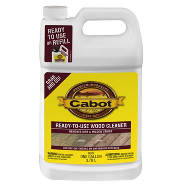 Cabot Clear Liquid Wood Cleaner Jug, 1 Gallon