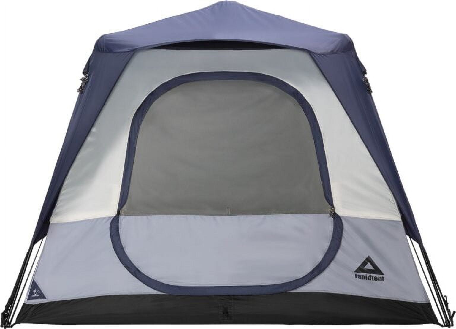 Blue 6-Person Three-Season Camping Tent with Vestibule and Carry Bag