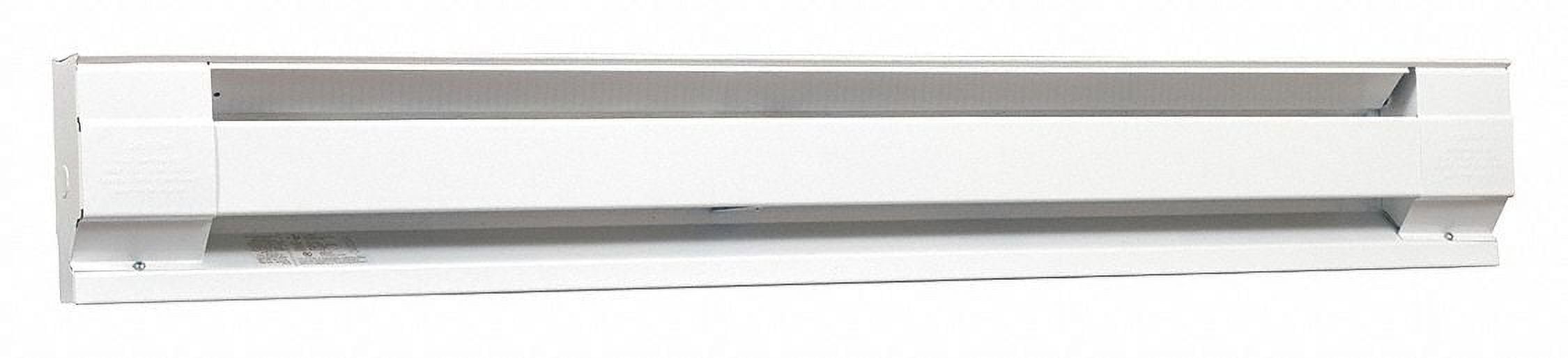 White 96" Electric Convection Baseboard Heater with Thermostat