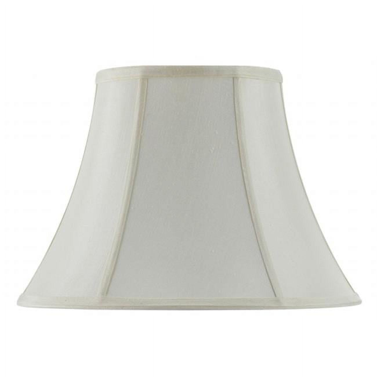 Egg Shell 18" Traditional Vertical Piped Bell Lamp Shade