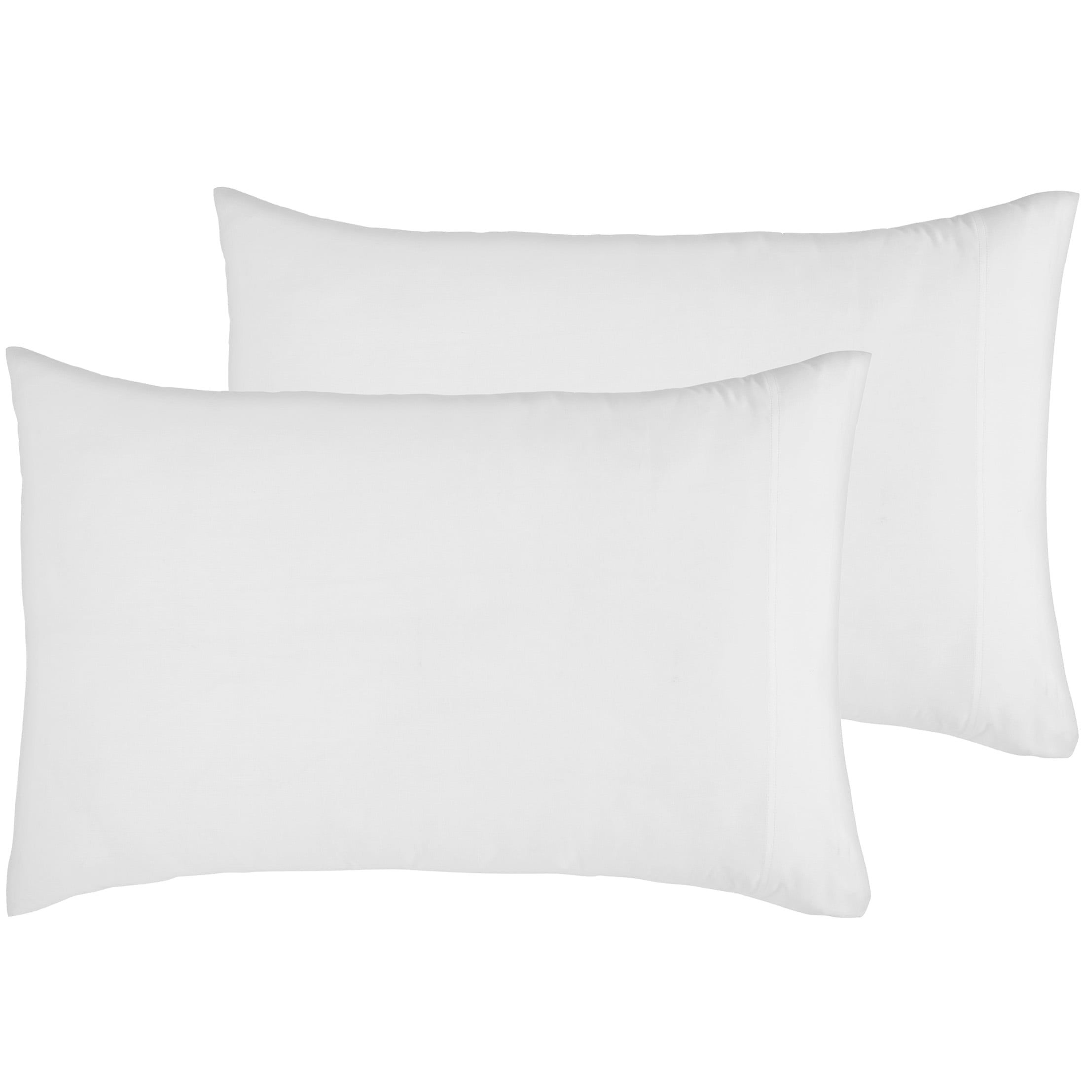 Organic White Cotton Standard/Queen Hypoallergenic Pillowcase Set