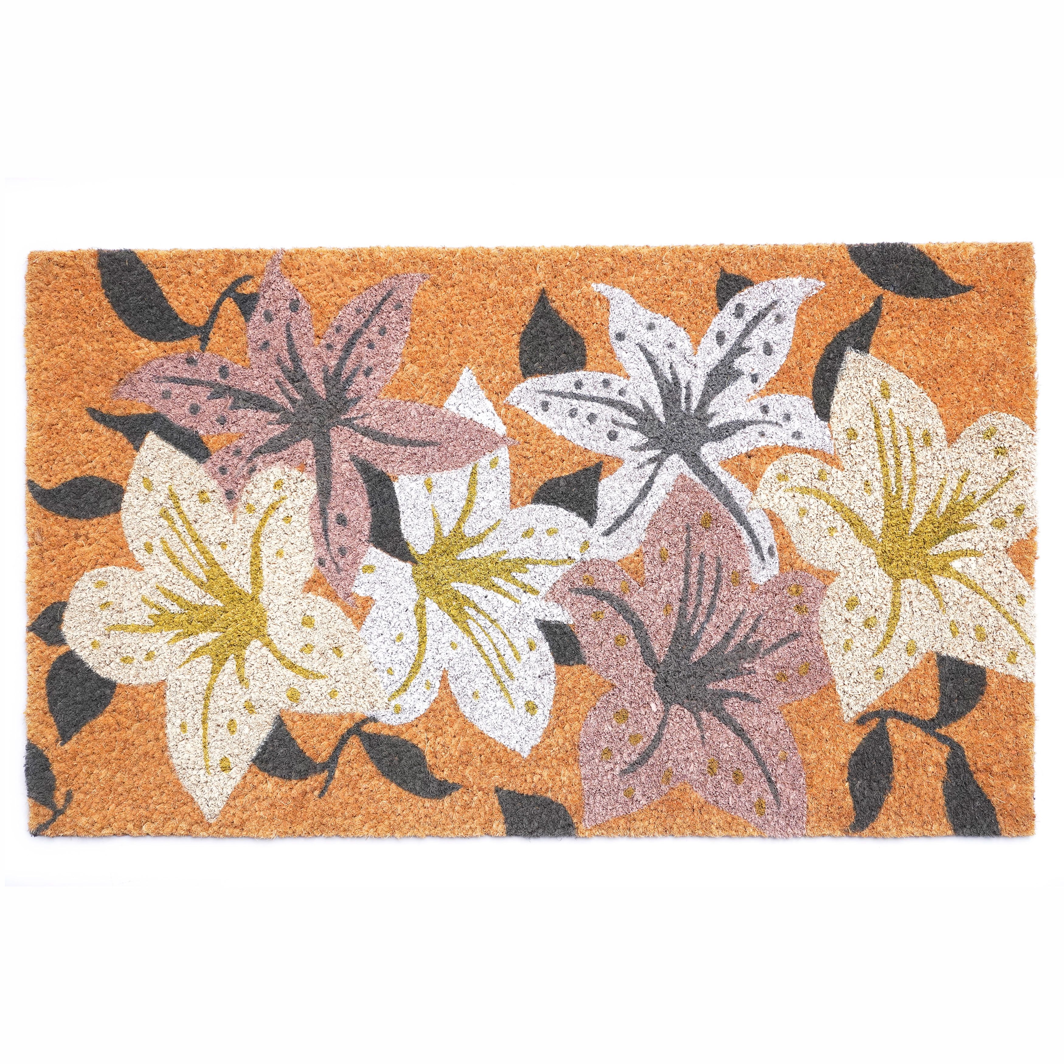 Coconut Grove Modern Coir Outdoor Doormat, 29" x 17"