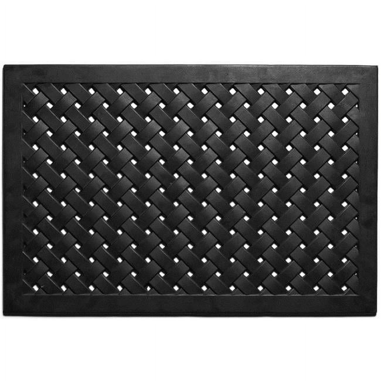 Elegant Wrought Iron Emulation Rubber Doormat 18" x 48"