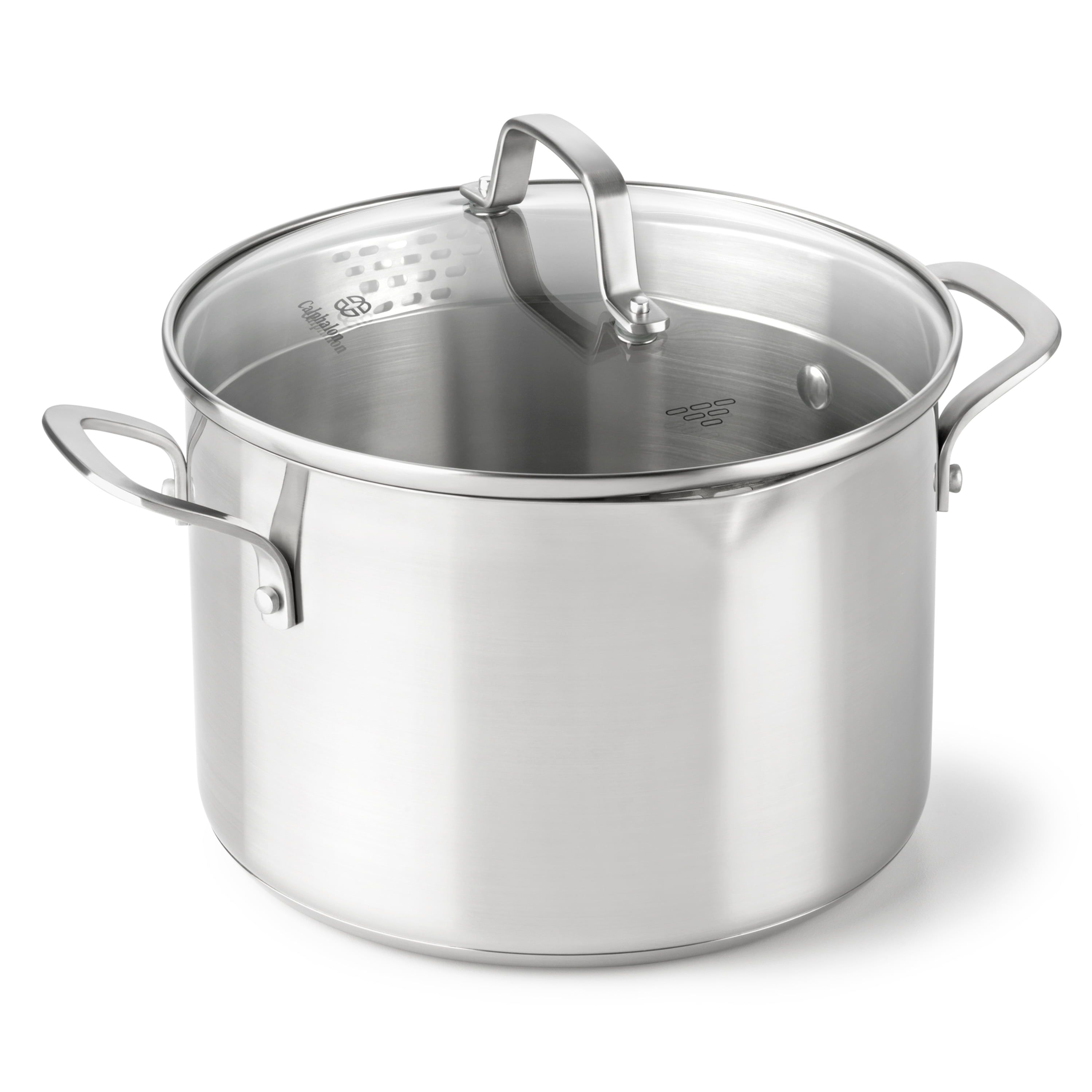 6-Quart Stainless Steel Stock Pot with Lid