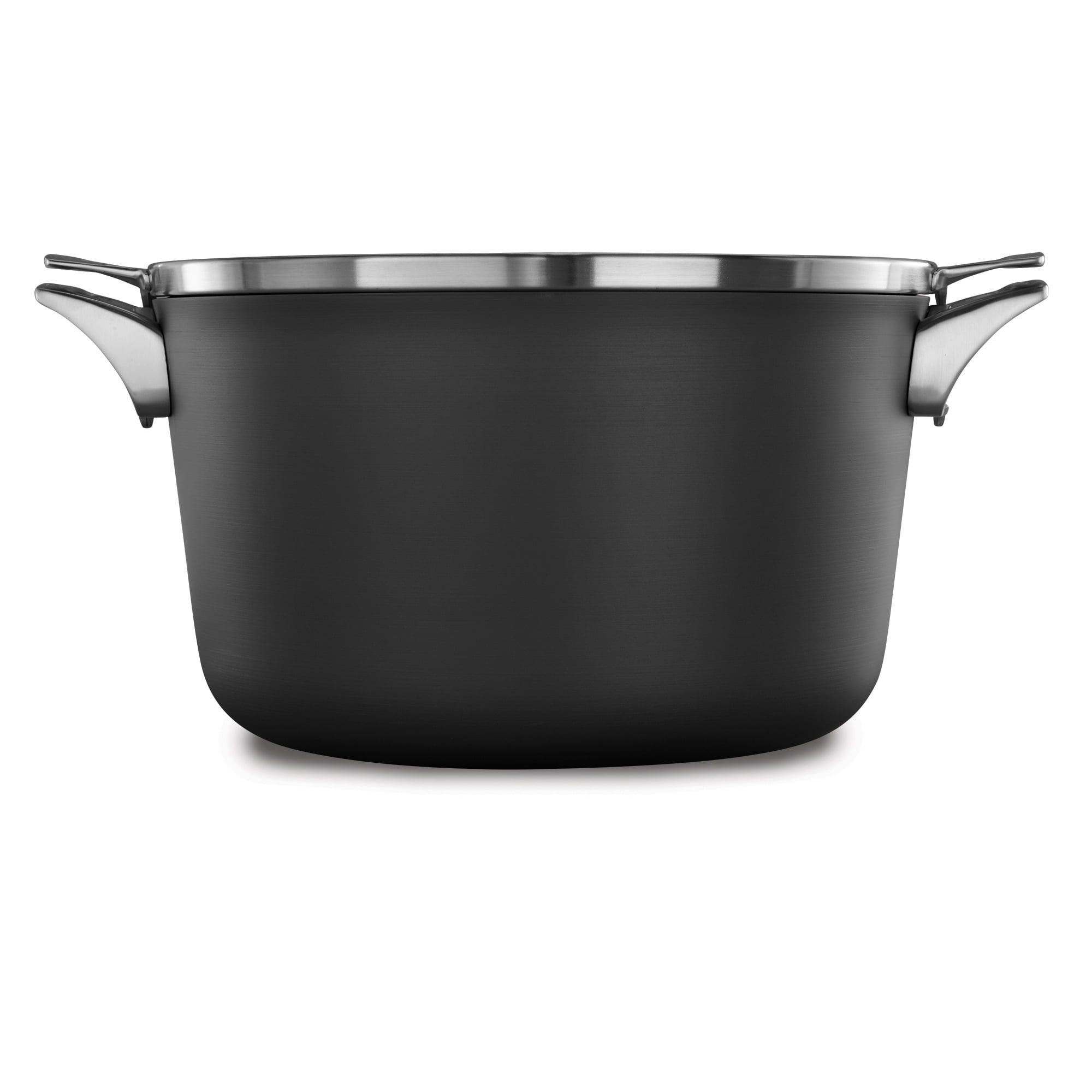 Calphalon Premier 12-Quart Black Hard-Anodized Nonstick Stock Pot with Lid