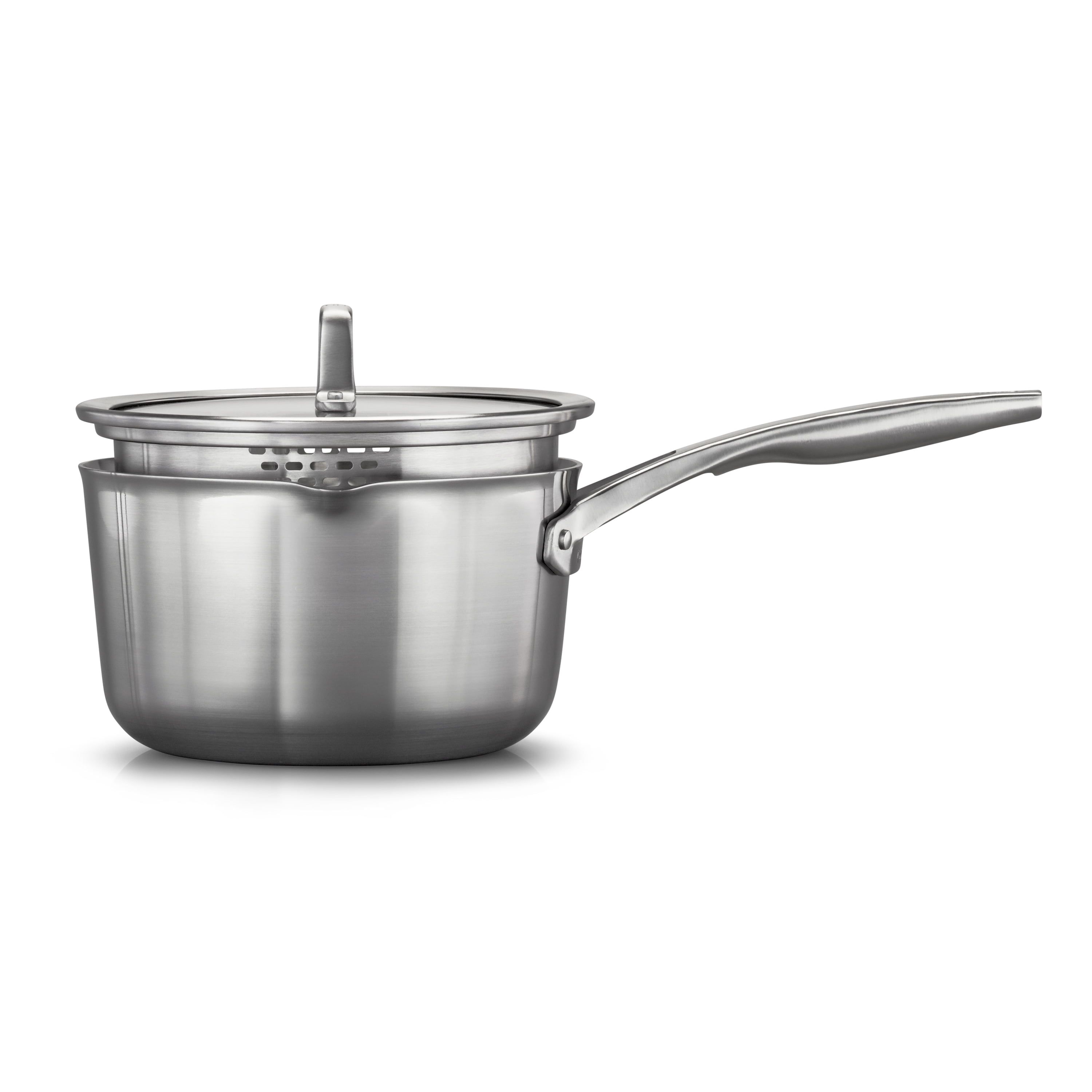 Calphalon Premier 3.5 QT Stainless Steel Sauce Pan with Pour Spout